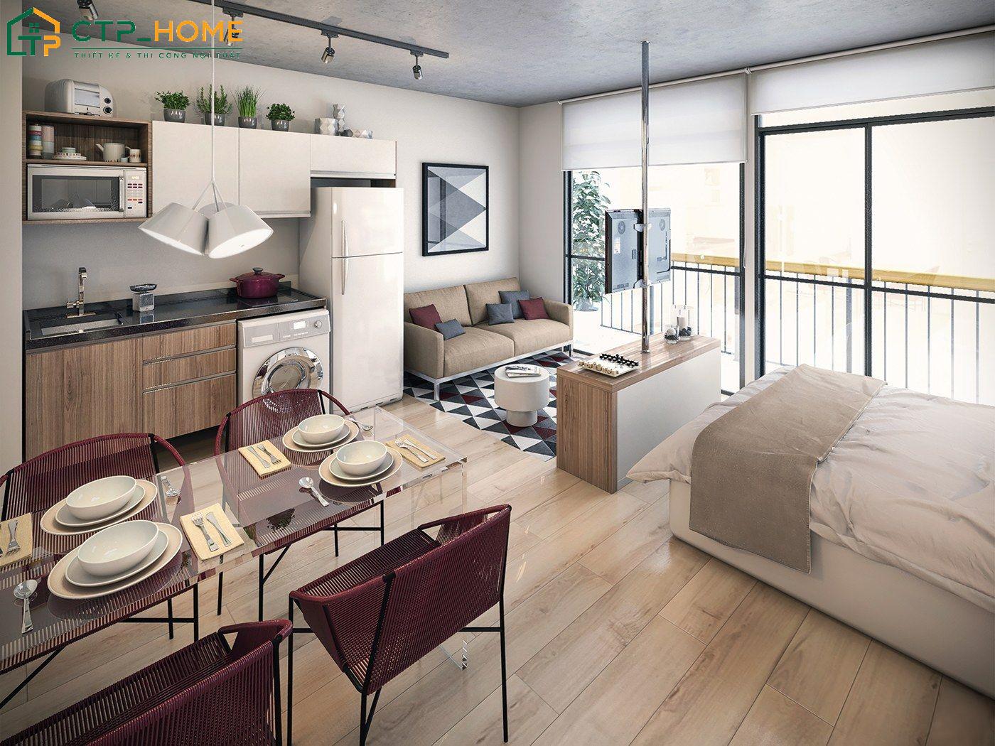 Hạn chế sử dụng các món đồ nội thất không cần thiết kế để tối ưu diện tích sử dụng