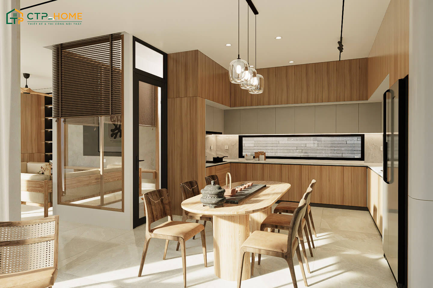 Các khu vực công năng được sắp xếp hợp lý giúp thuận tiện cho quá trình sử dụng