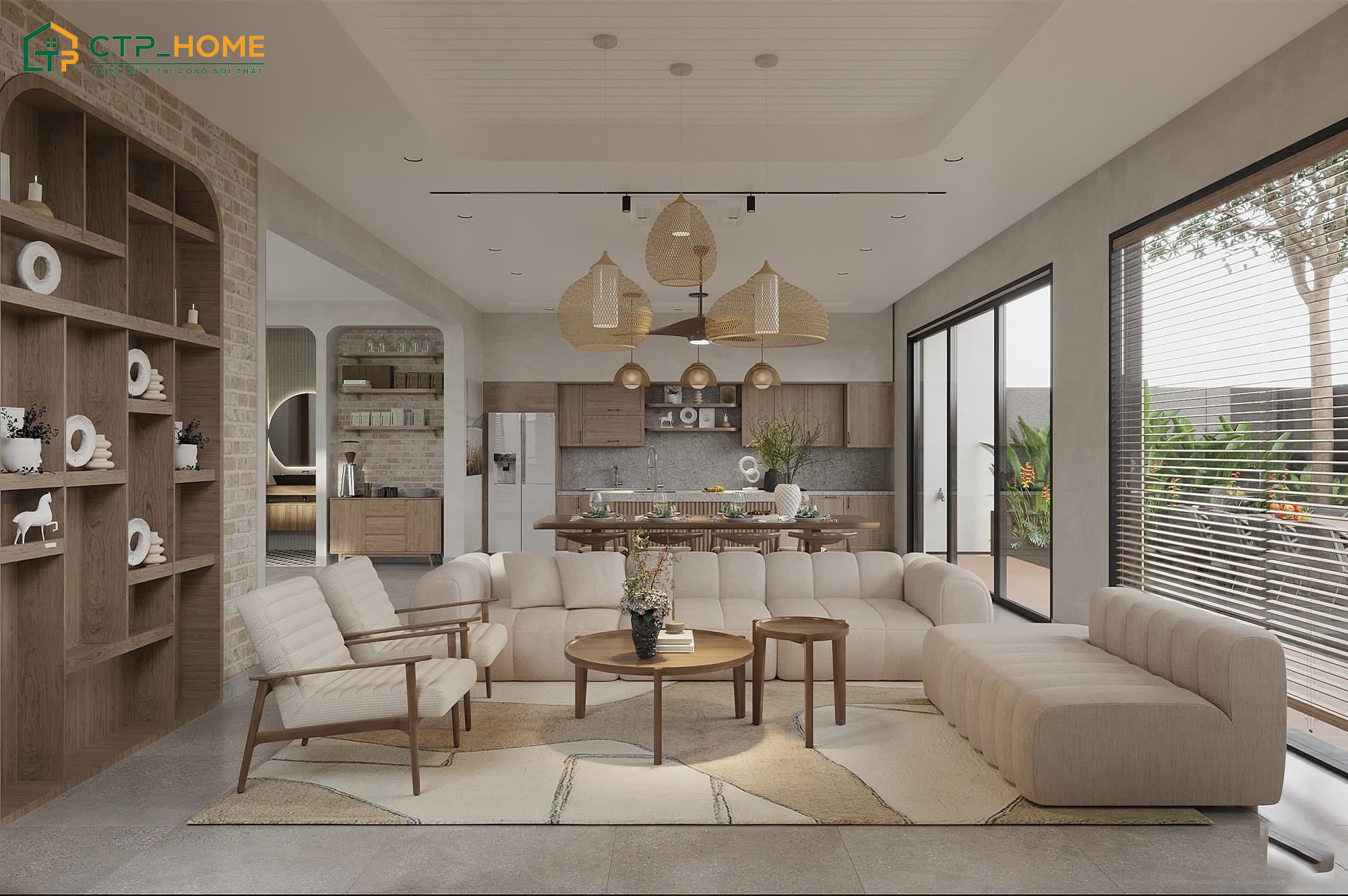 Tạo cảm giác rộng rãi và thông thoáng hơn khi sử dụng nội thất có tone màu trang nhã