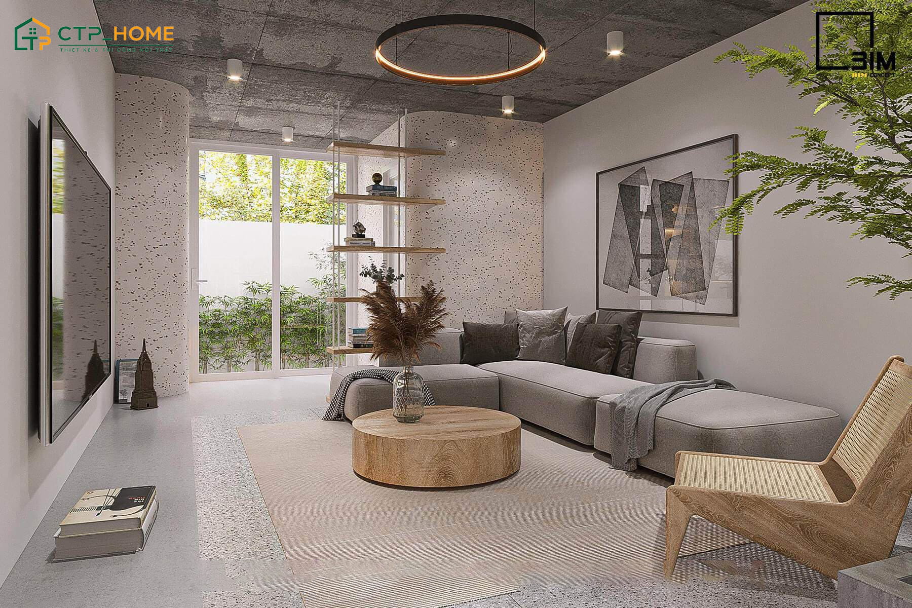 Mẫu thiết kế nội thất nhà cấp 4 đẹp đơn giản rất phù hợp với những căn nhà có diện tích nhỏ