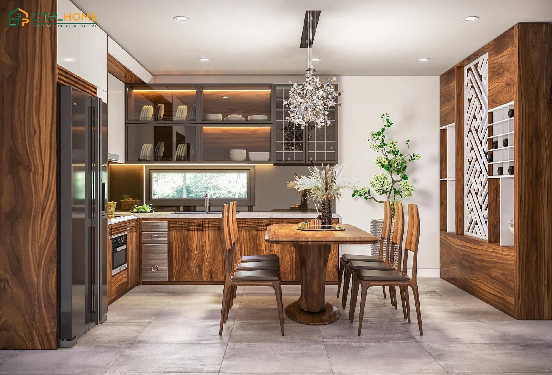 Decor nhà cấp 4 bằng cây xanh trong nhà giúp điều hòa không khí hiệu quả