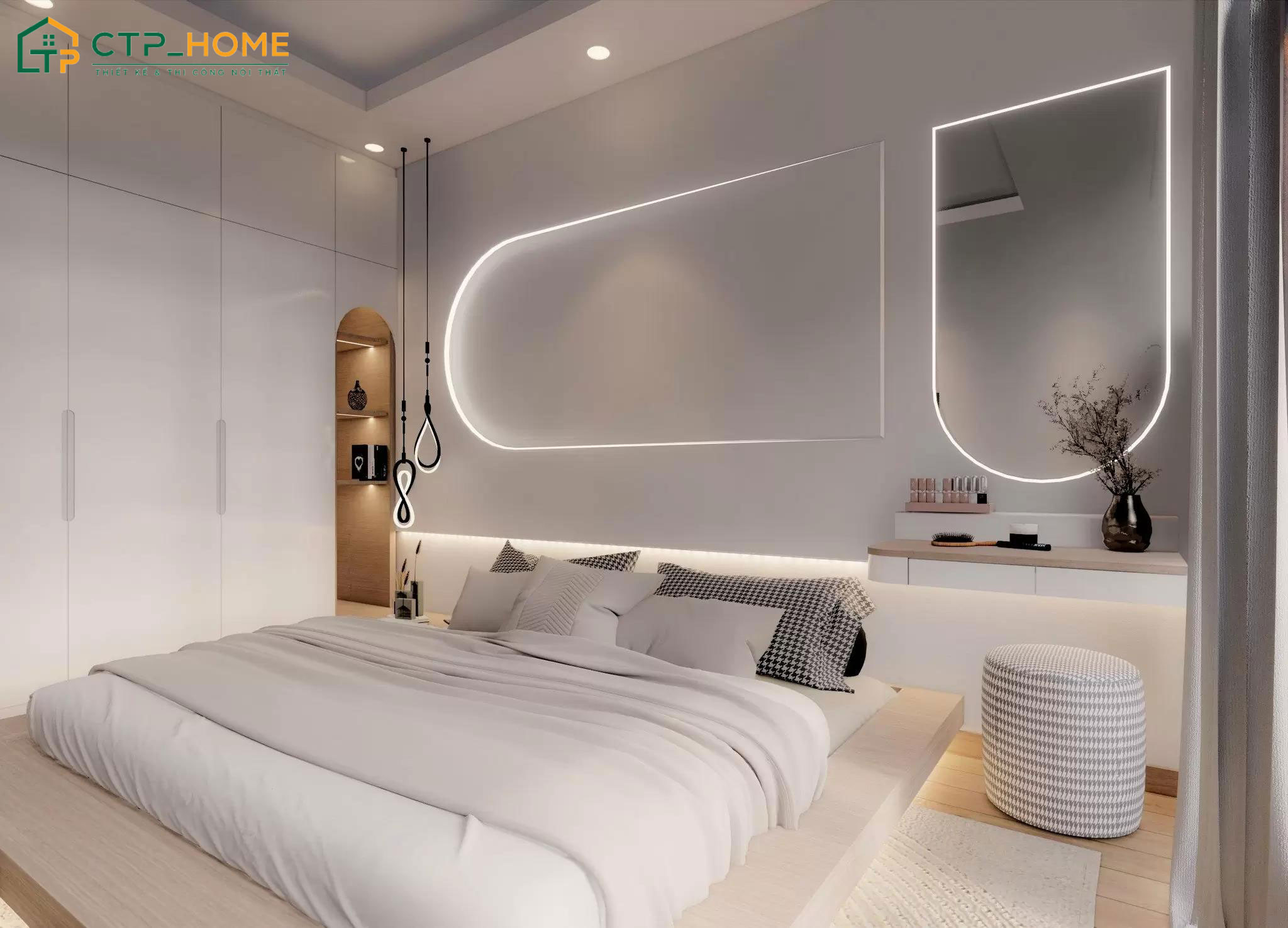 Mẫu phòng ngủ phụ nhà ống nhỏ gọn, tối ưu diện tích với các công năng cơ bản
