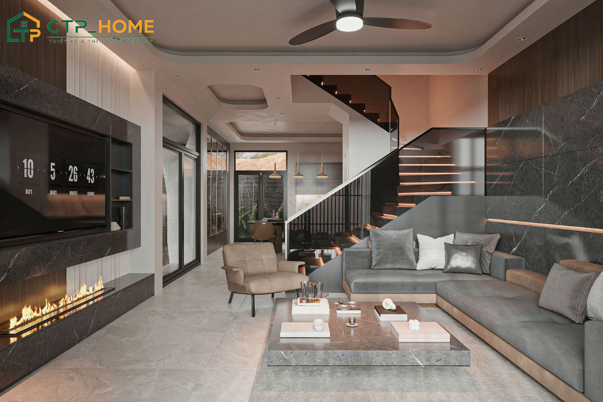 Mẫu thiết kế nội thất cho nhà ống 4m mặt tiền cân đối giữa thẩm mỹ và công năng