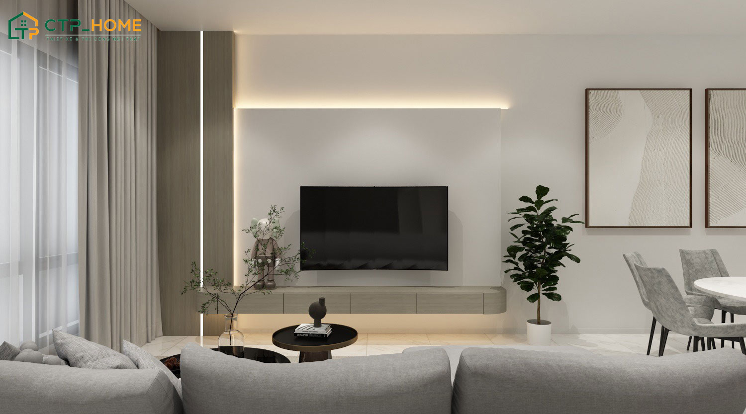 Căn nhà được thiết kế theo phong cách hiện đại phù hợp với gia đình có 4 thành viên