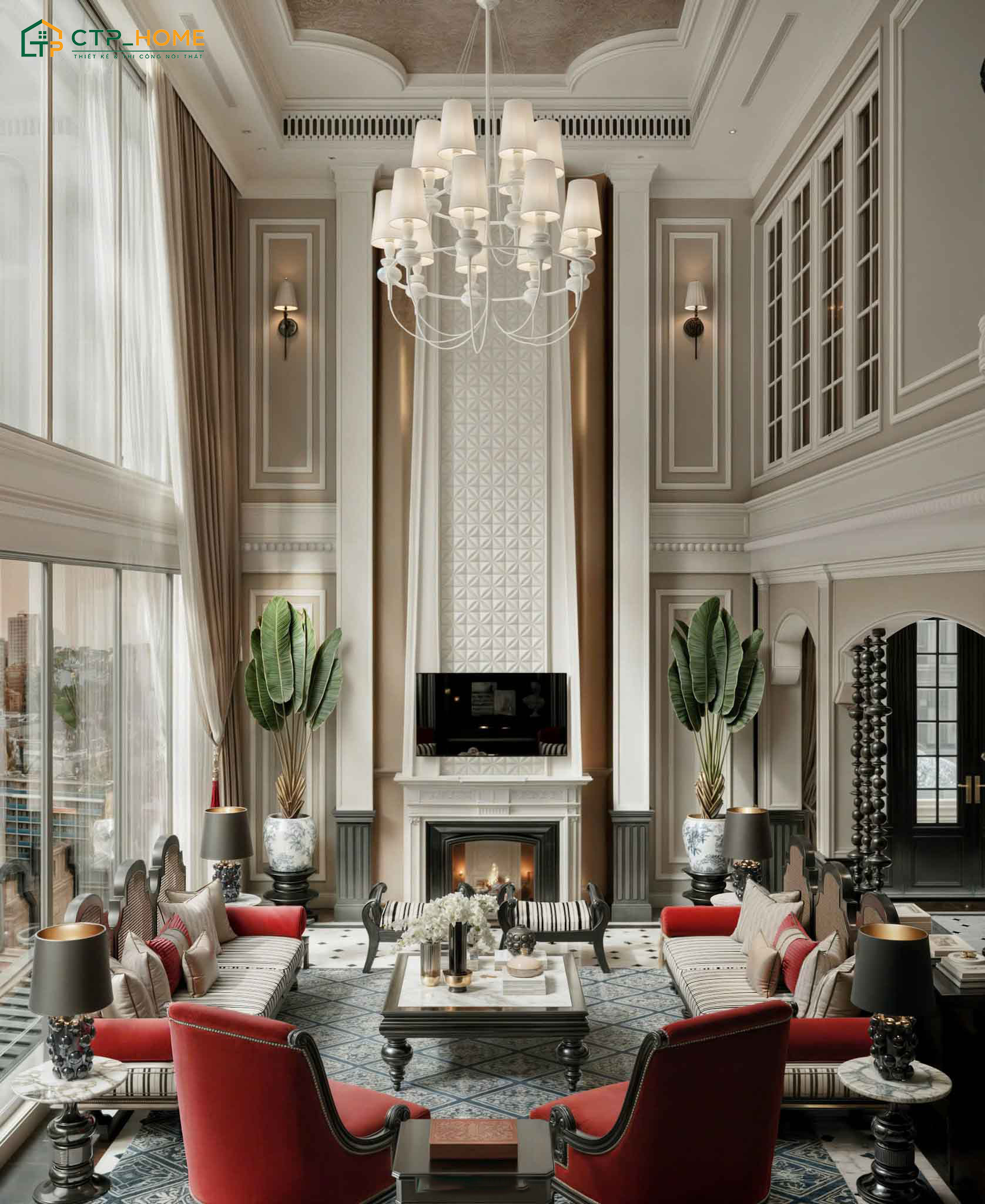 Mẫu thiết kế Penthouses phong cách Indochine sẽ phù hợp với những gia chủ yêu thích nét đẹp hoài cổ