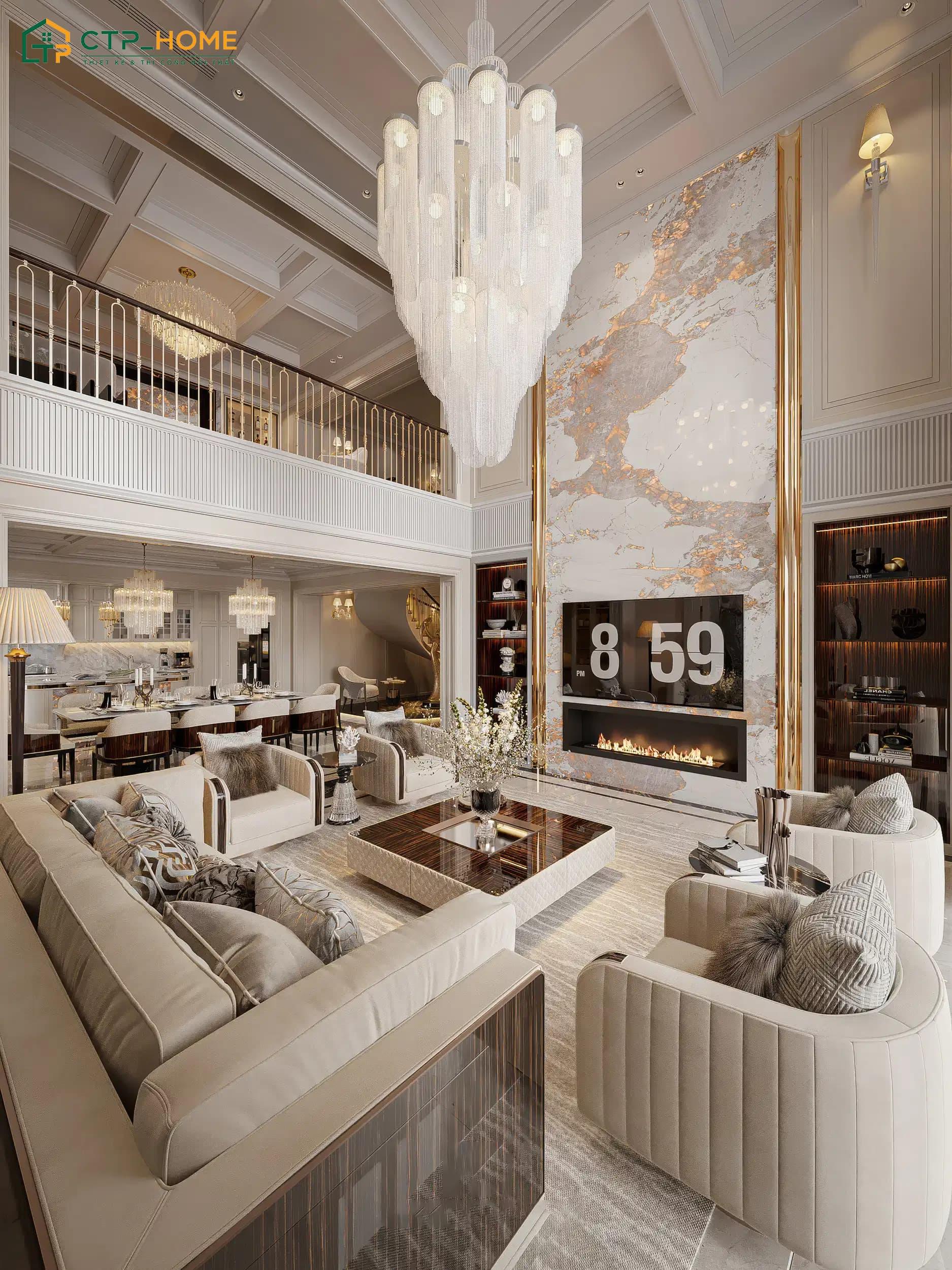 Mẫu căn hộ Penthouse này sẽ sử dụng các chất liệu cao cấp như gỗ, kính cường lực, đá tự nhiên