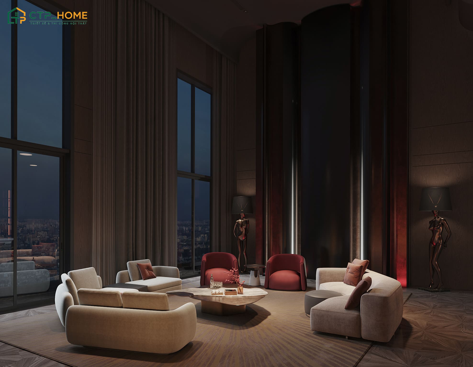 Đỏ Burgundy là tone màu độc đáo, mang đến cảm giác quyền lực và cá tính