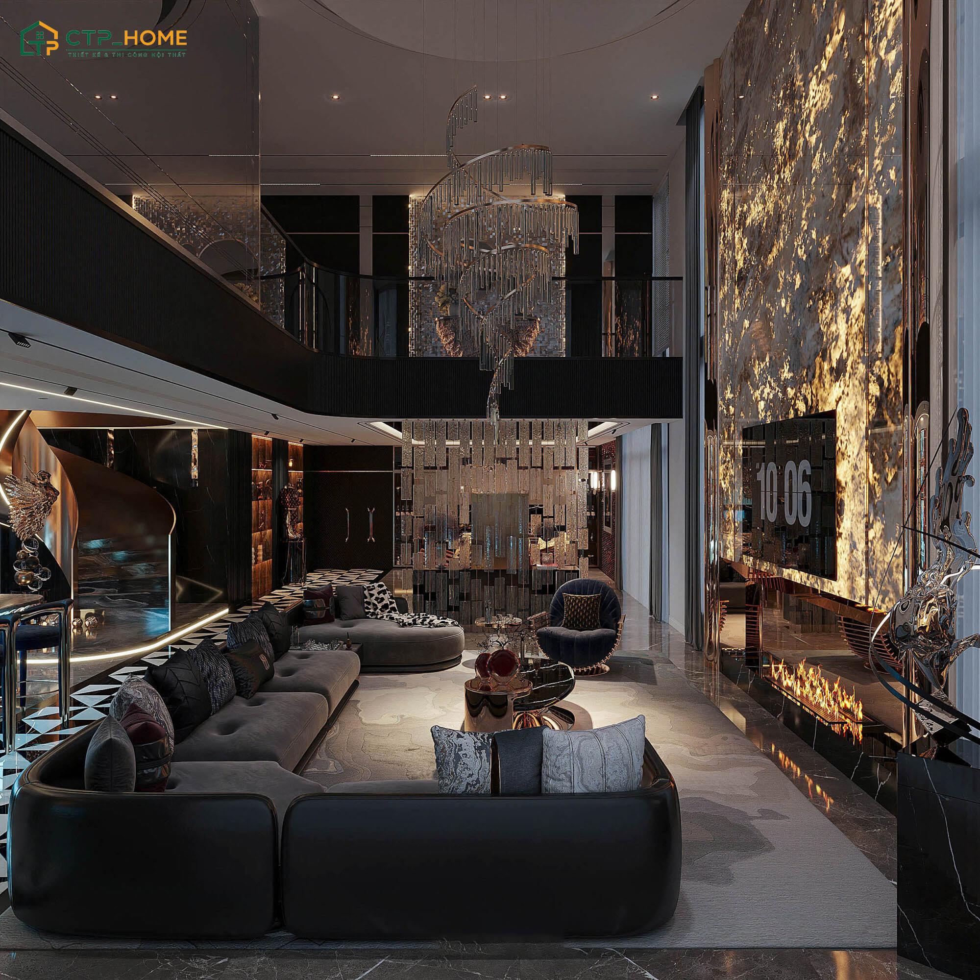 Các tone màu chủ đạo trong phong cách Dark Design sẽ bao gồm đen, xám than, nâu trầm