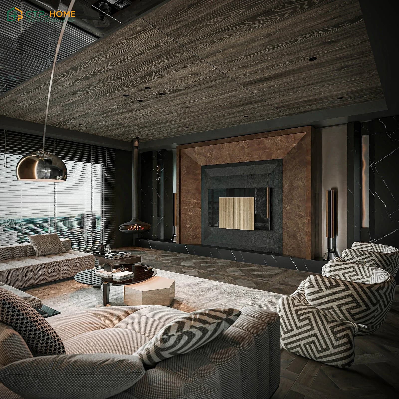 Không gian nội thất Dark Design nổi bật với vẻ đẹp sang trọng, đẳng cấp nhưng vẫn cực kỳ tiện nghi