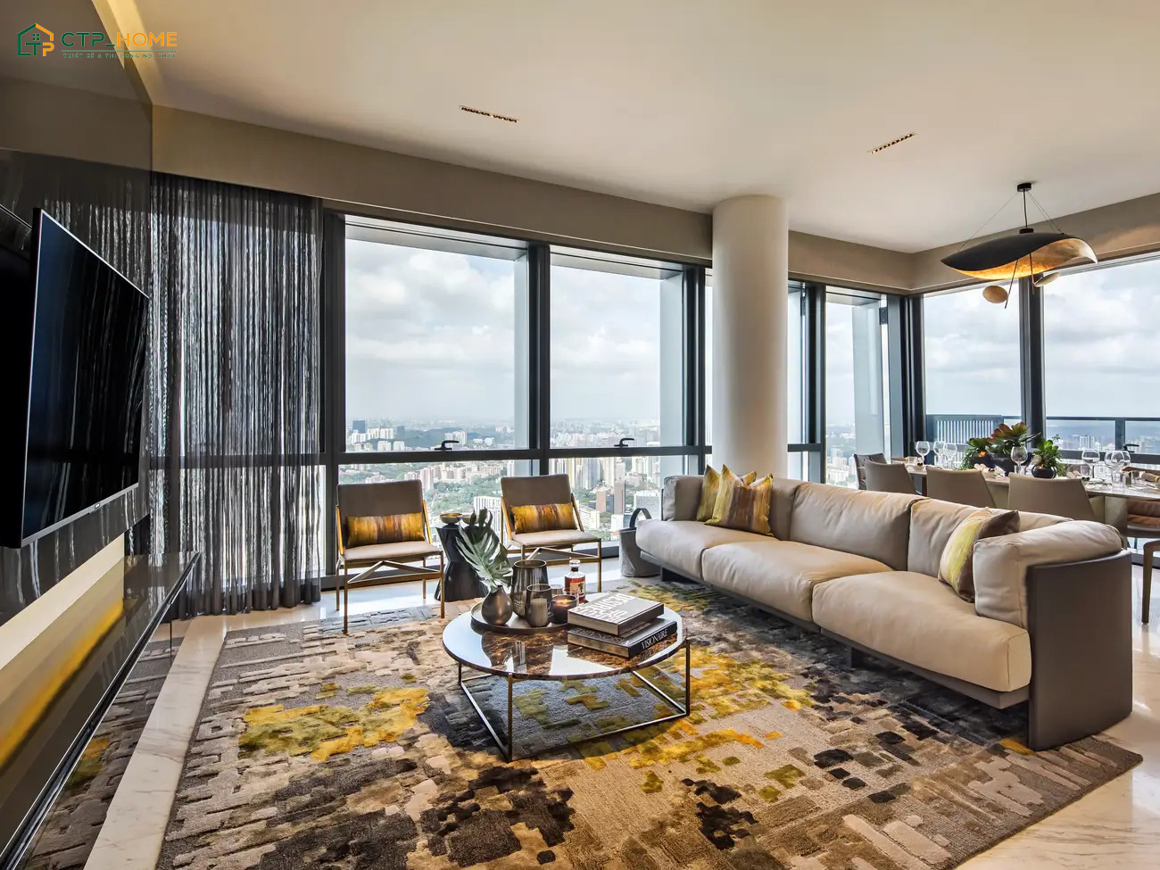 Mẫu thiết kế Penthouses cần có sự đồng bộ tạo nên tổng thể hài hòa