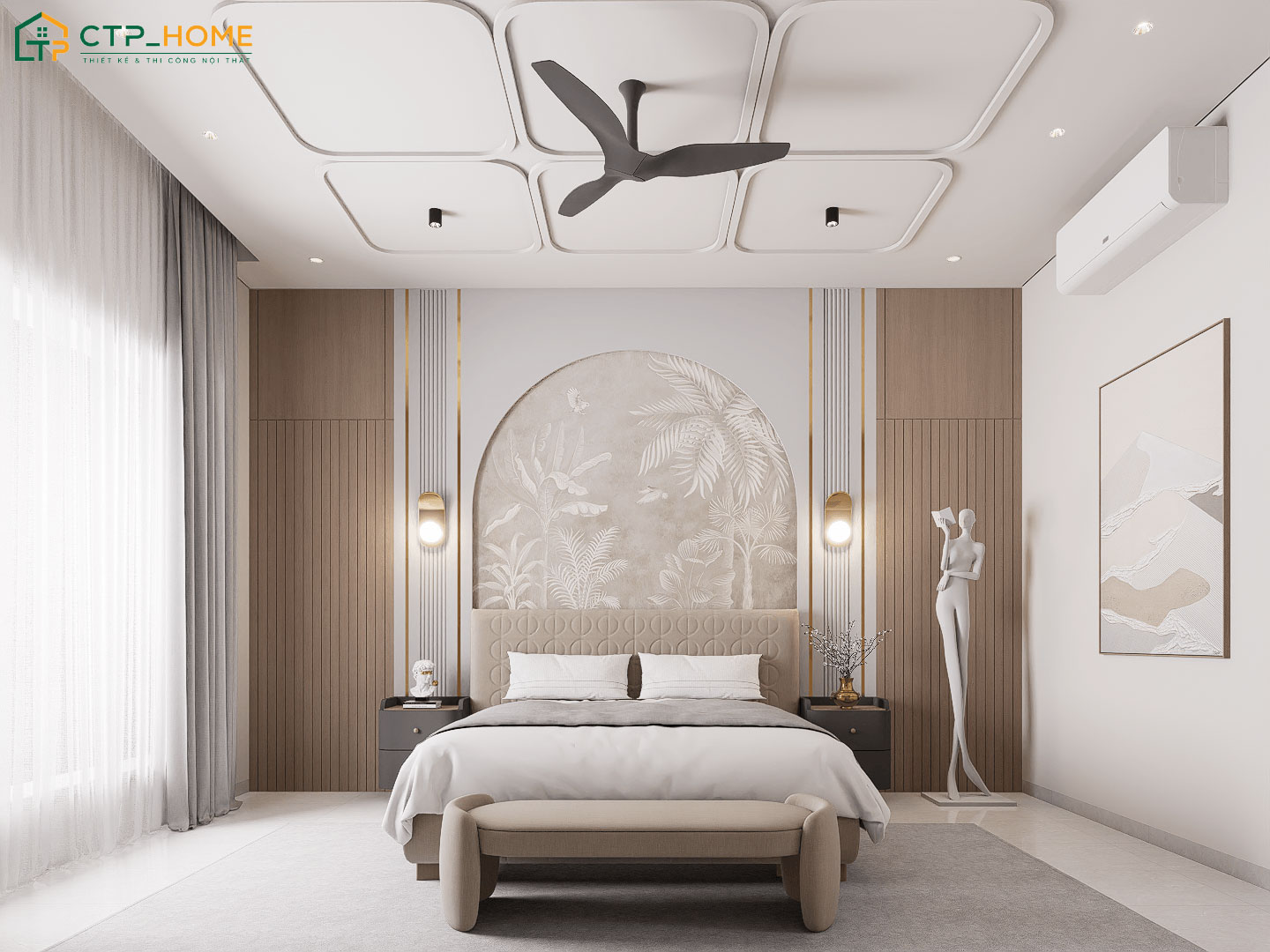 Một số lưu ý về cách sắp xếp phòng ngủ sao cho hợp lý do CTP Home tổng hợp