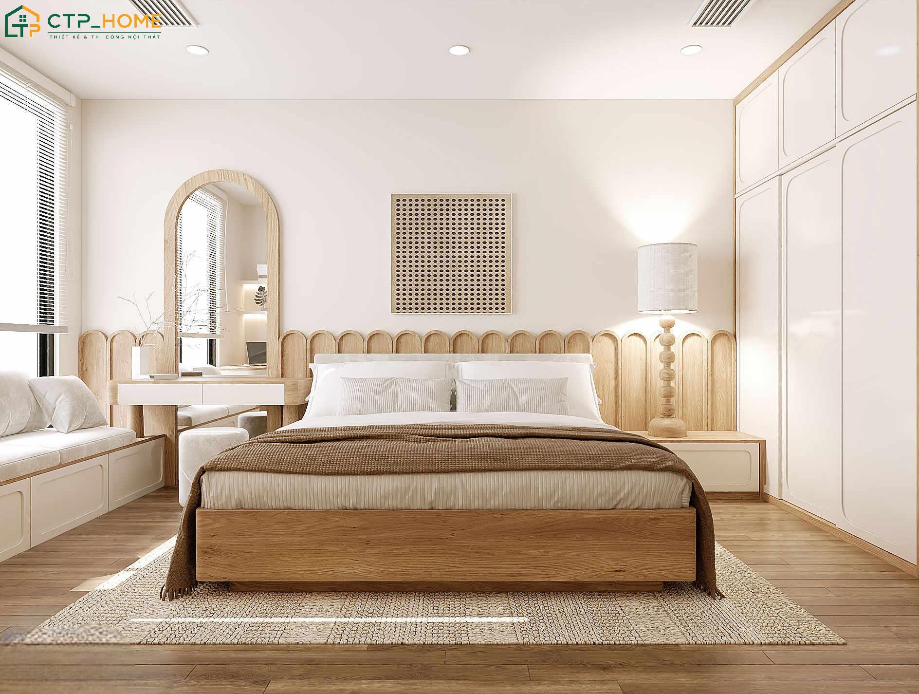 Decor phòng ngủ phong cách Bắc Âu giúp đem đến cảm giác rộng rãi và thông thoáng hơn