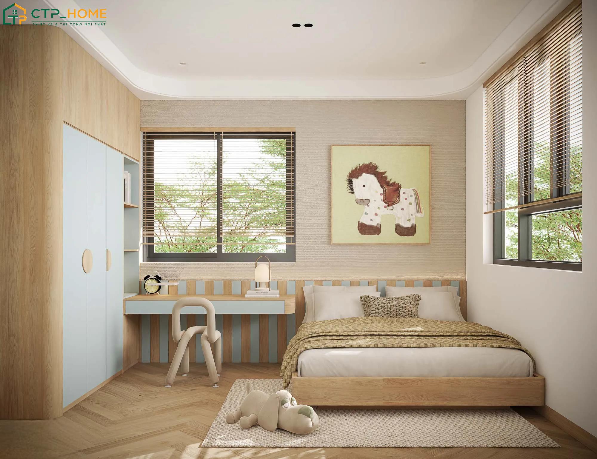 Sử dụng nội thất đa năng giúp mẫu trang trí phòng ngủ hiện đại đáp ứng đầy đủ nhu cầu