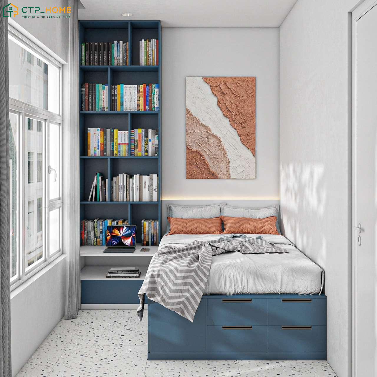 Decor phòng ngủ nhỏ với nội thất đa năng giúp tối ưu diện tích và gia tăng công năng sử dụng