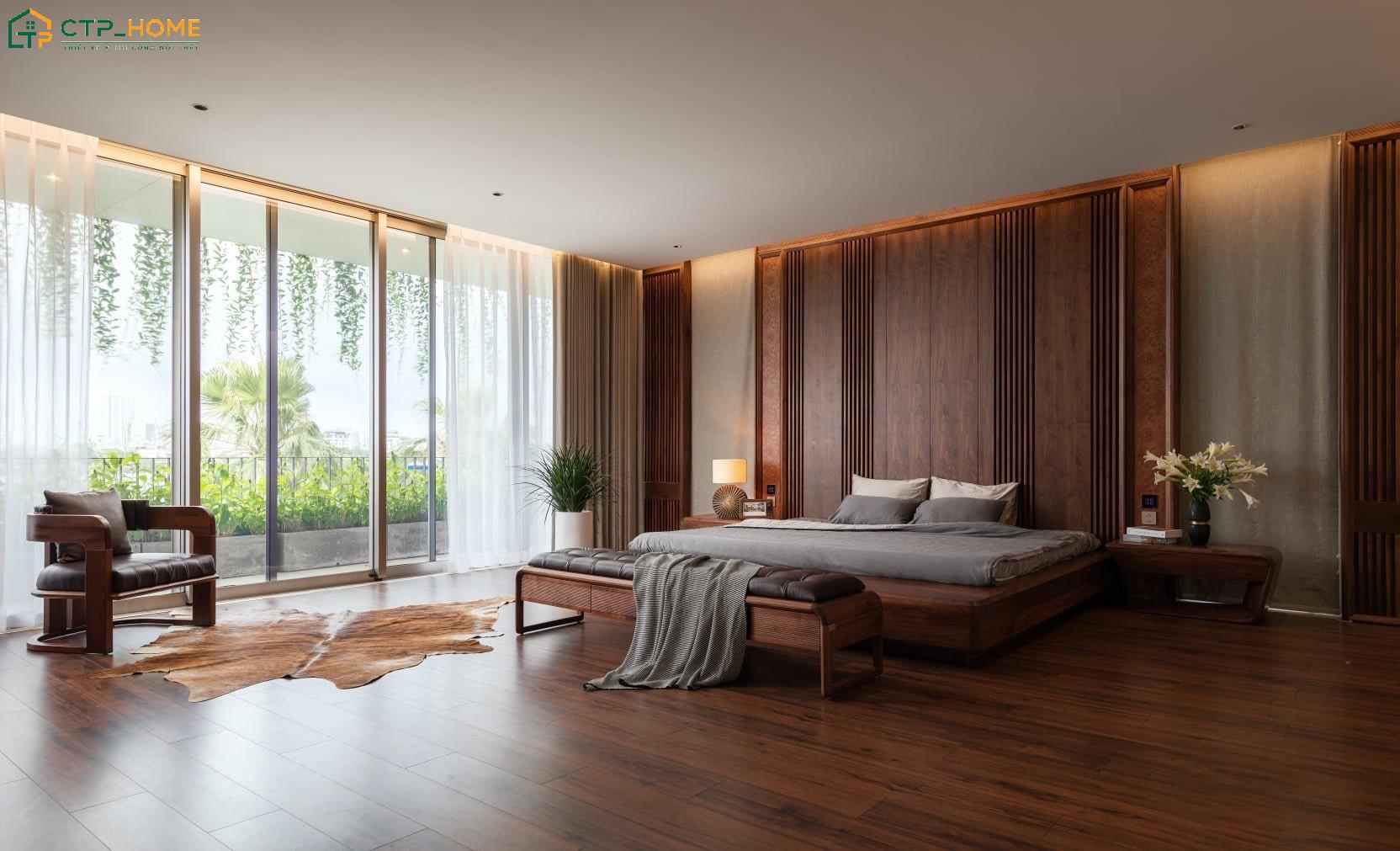 Mẫu decor phòng ngủ đẹp diện tích 30m2 sẽ đem đến không gian nghỉ ngơi rộng rãi và đầy đủ tiện nghi