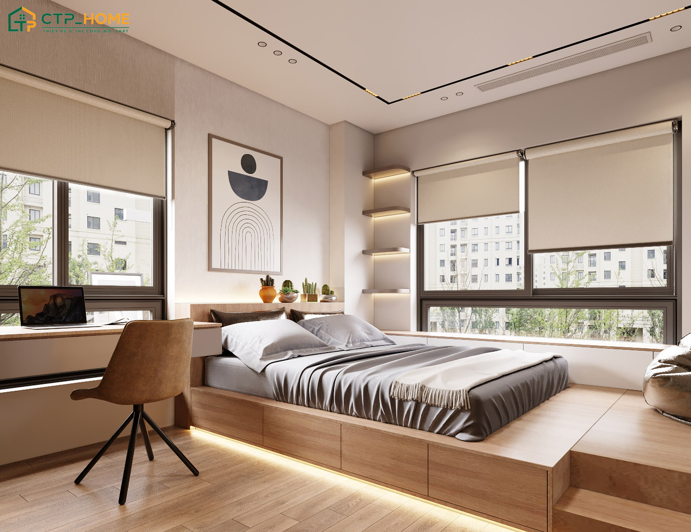 Nội thất thông minh là sự lựa chọn hiệu quả giúp tối ưu không gian khi trang trí phòng ngủ nhỏ