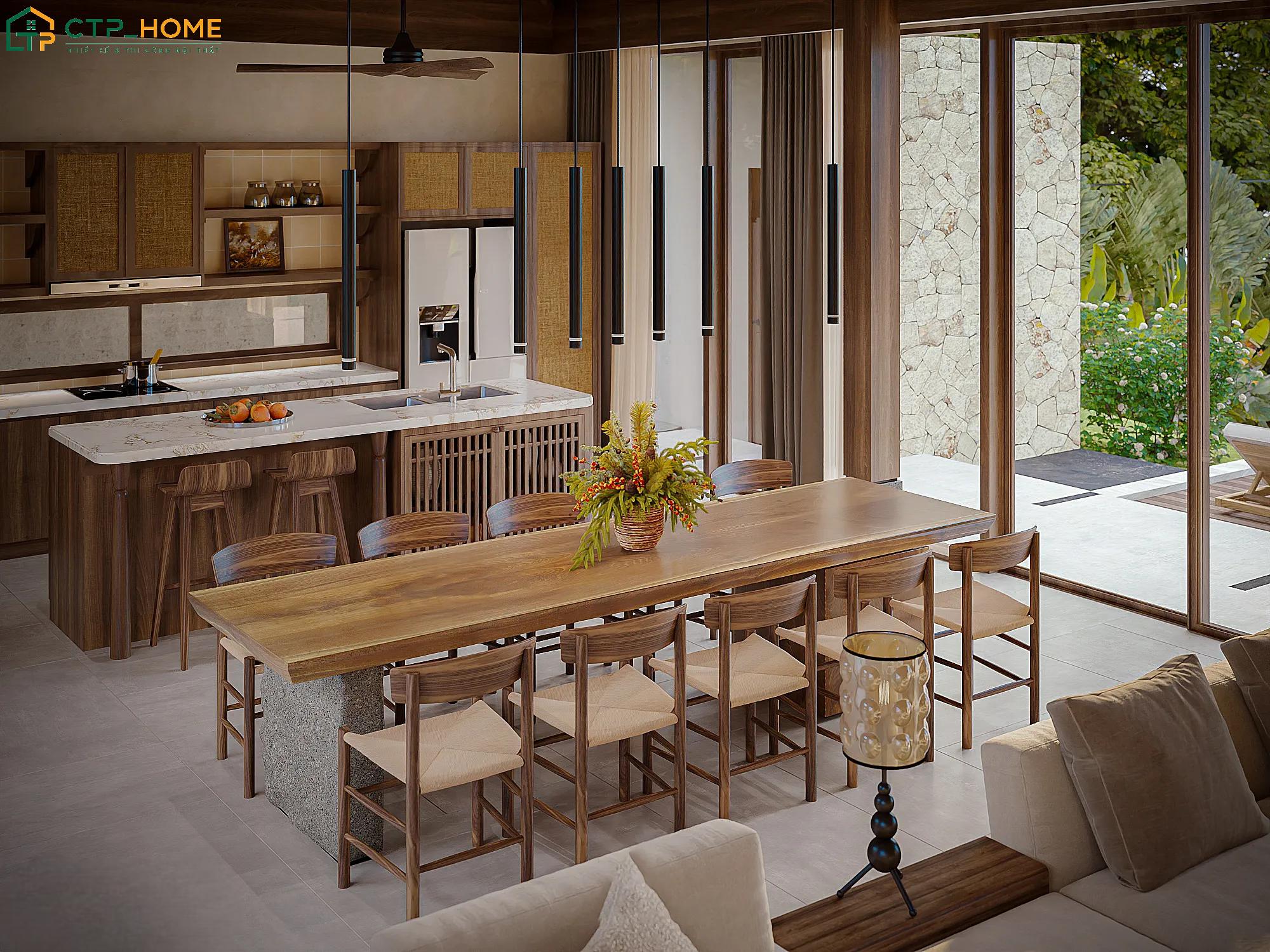 CTP Home là đơn vị chuyên thiết kế phòng bếp biệt thự uy tín, chất lượng và giá tốt