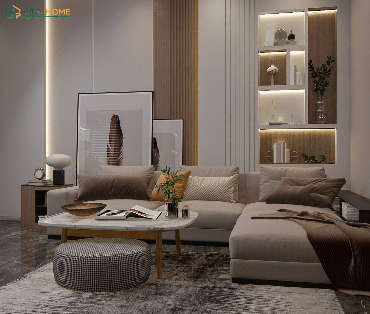 Xác định chính xác diện tích để có phương án decor phòng khách nhà ống phù hợp