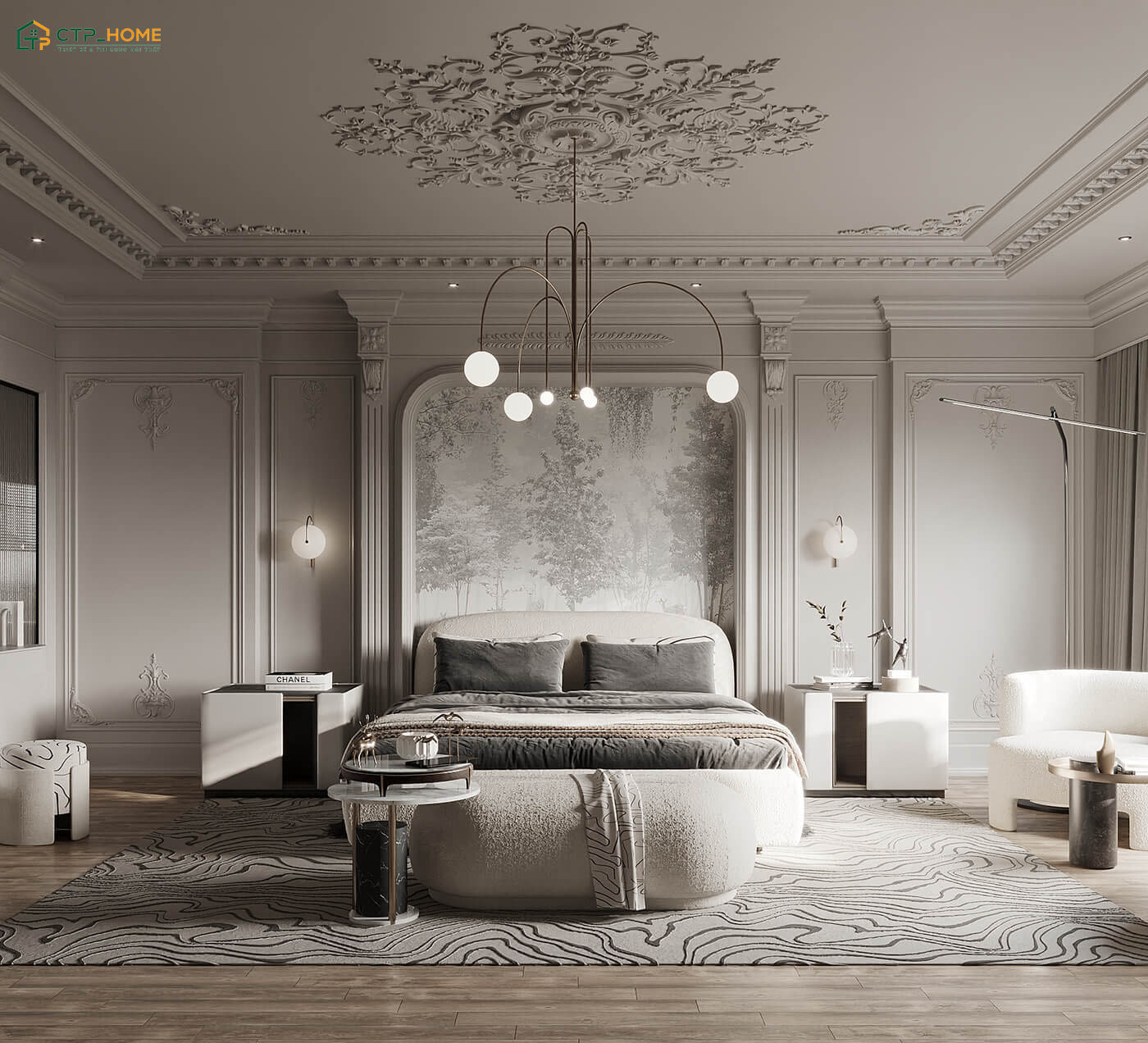 CTP Home là một trong những đơn vị thiết kế phòng ngủ đẹp biệt thự uy tín và đáng lựa chọn nhất