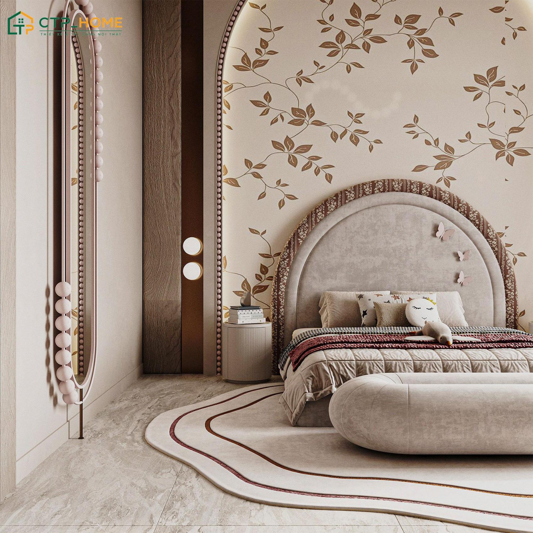 Trang trí phòng ngủ bé gái 15 tuổi đơn giản giúp đáp ứng tốt nhu cầu nghỉ ngơi và học tập