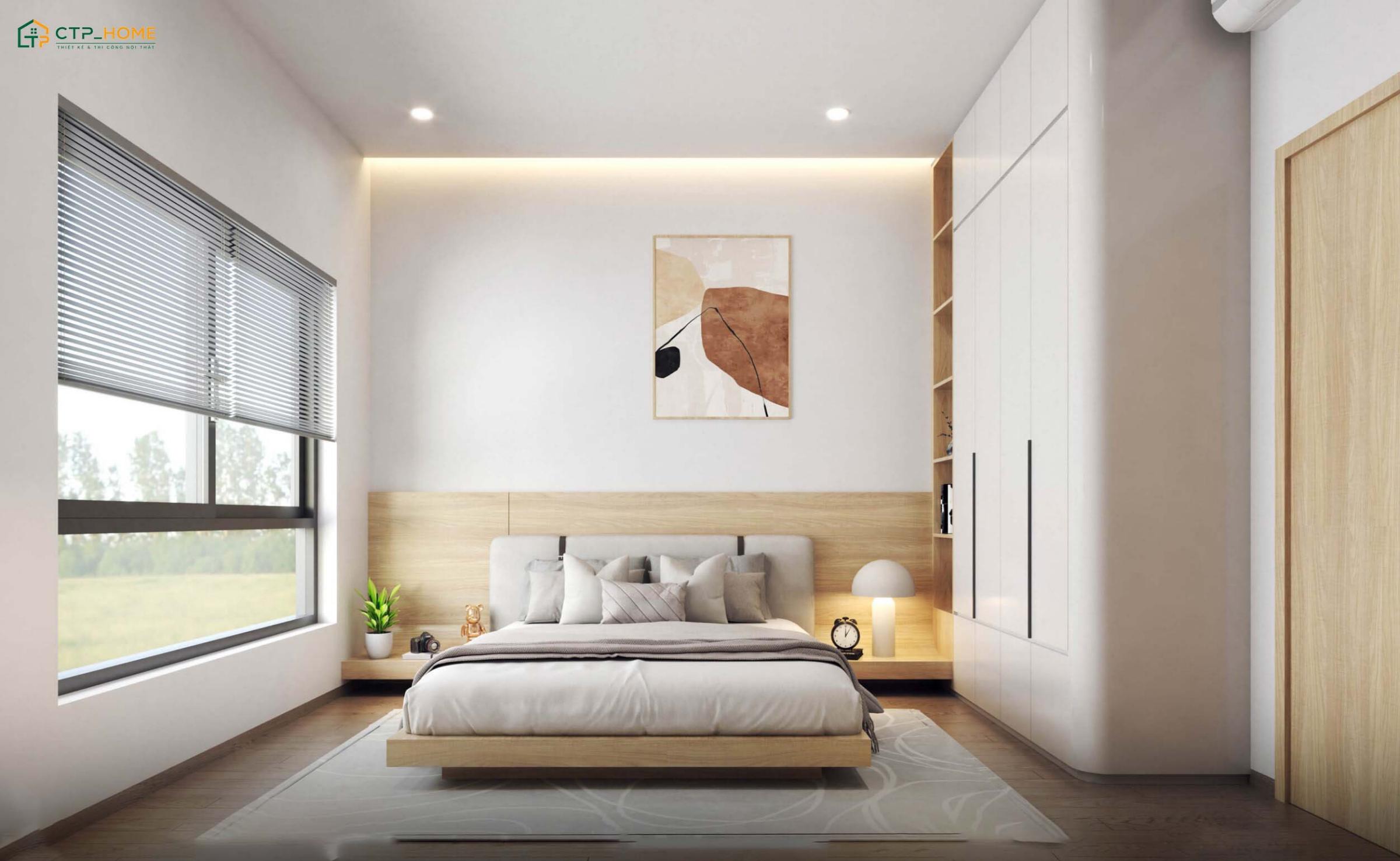 Màu trắng sẽ phù hợp với căn phòng ngủ cho nam diện tích nhỏ nhờ khả năng phản chiếu ánh sáng