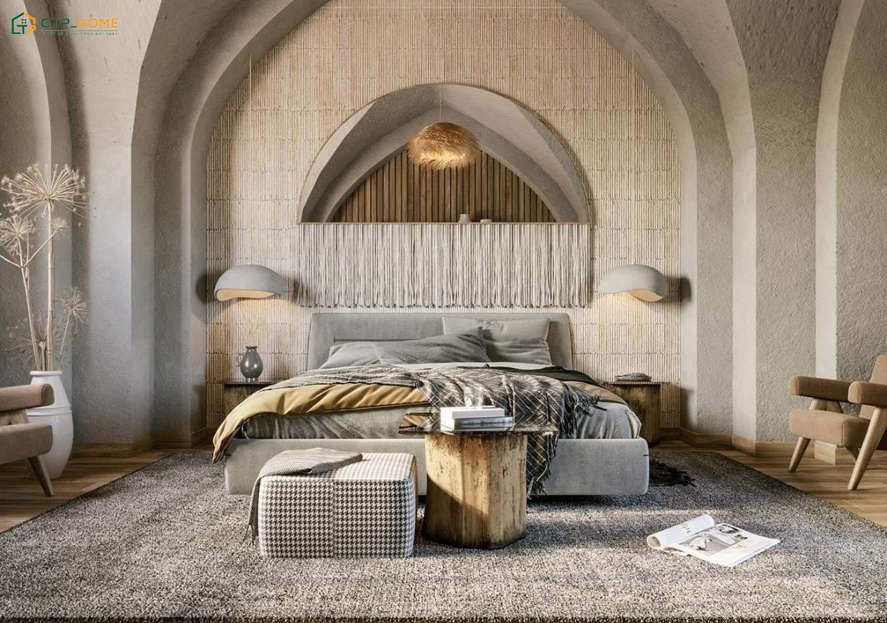Mẫu decor phòng ngủ đẹp cho nam phong cách Vintage sẽ mang đến cảm giác hoài niệm và thân quen