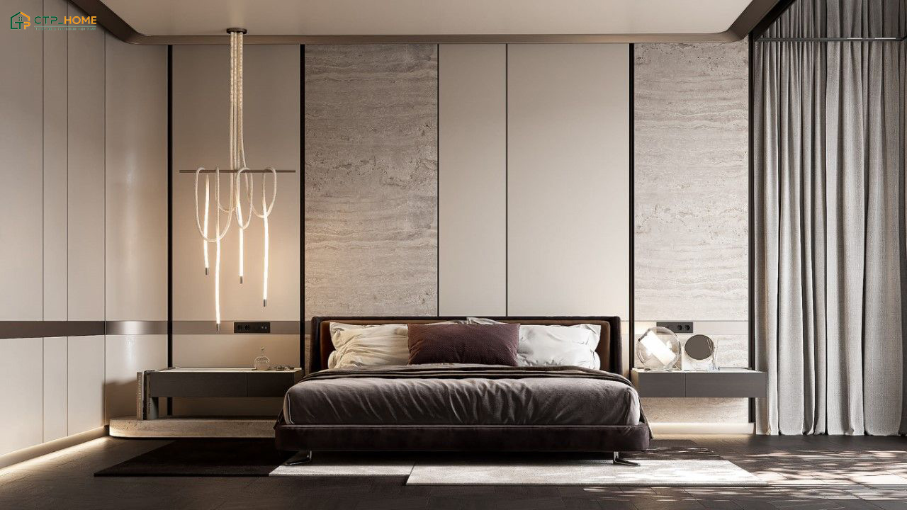 Mẫu dự án thiết kế nội thất phòng ngủ đẹp cho nam tại Quận 6 theo phong cách Modern Luxury
