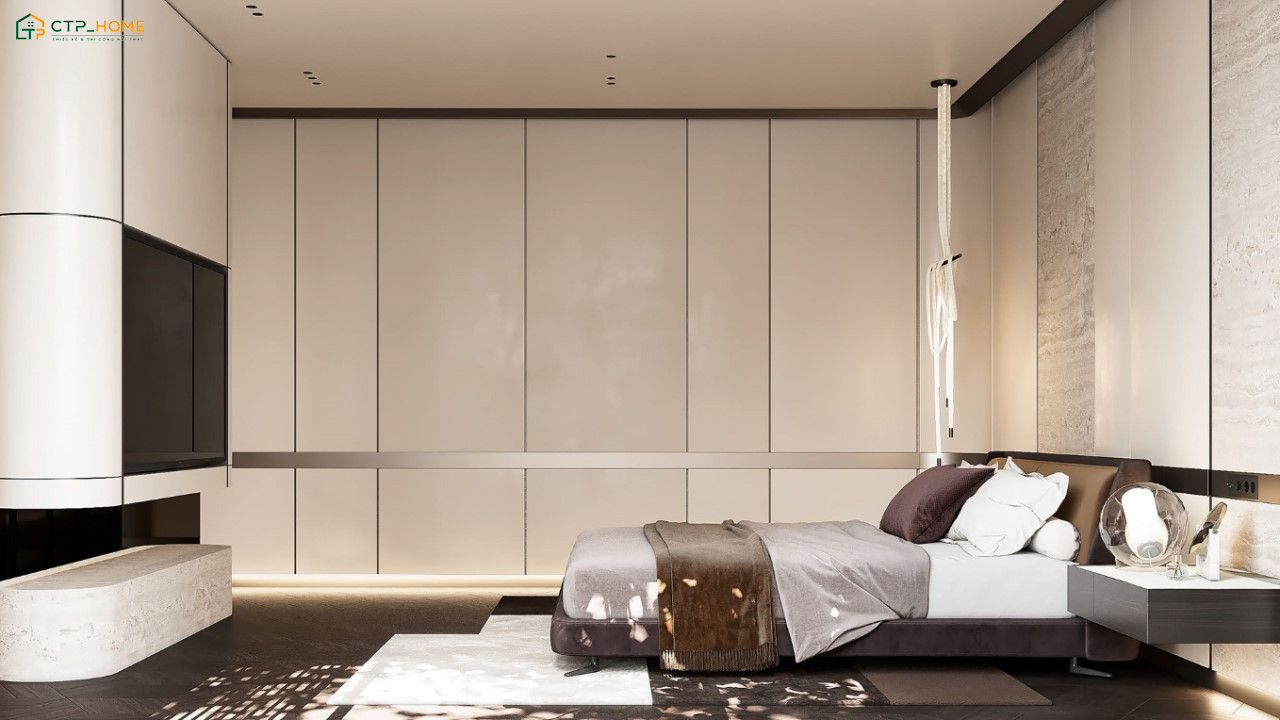 Không gian phòng ngủ sẽ được bố trí đầy đủ tiện nghi giúp mang đến sự thoải mái khi sử dụng