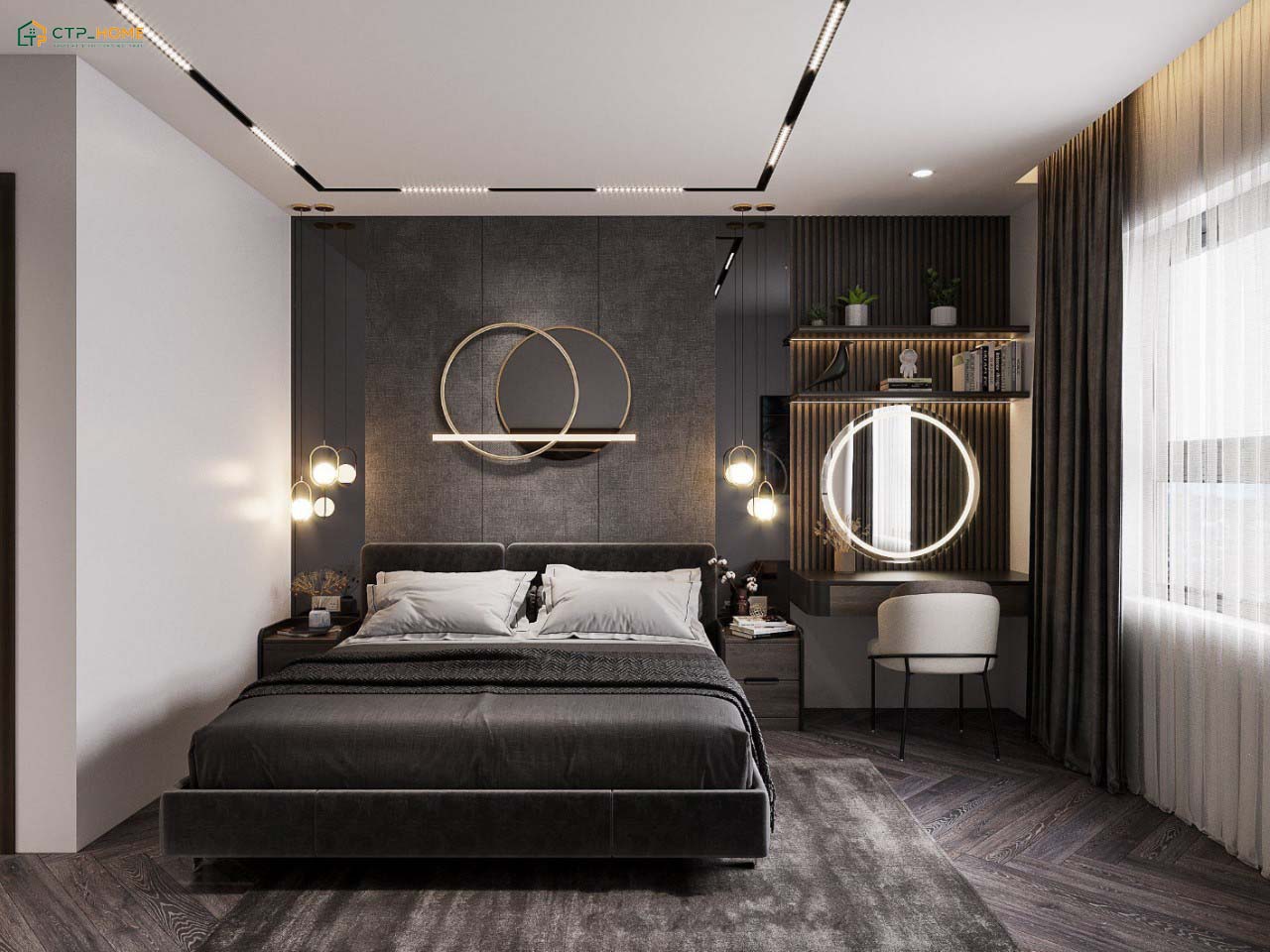 Tone màu xám được nhiều gia chủ yêu thích nhờ vẻ đẹp hiện đại, tinh tế và không bao giờ lỗi thời