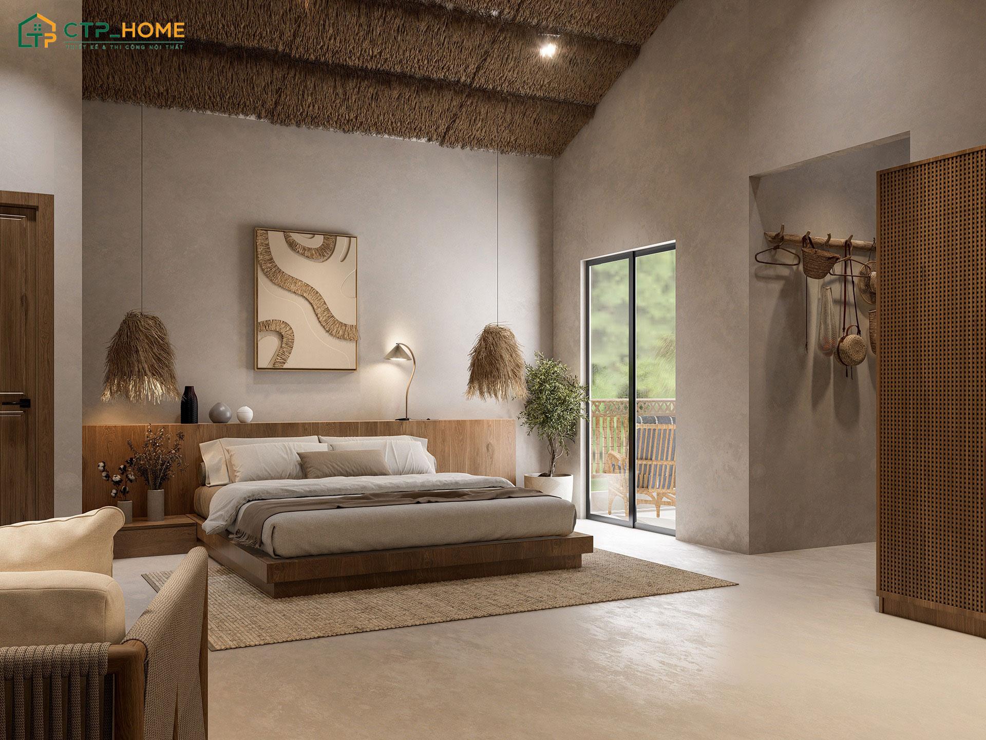 Mẫu trang trí phòng ngủ đẹp cho nữ Địa Trung Hải sẽ sử dụng chất liệu linen thô mộc để tạo cảm giác thoải mái hơn