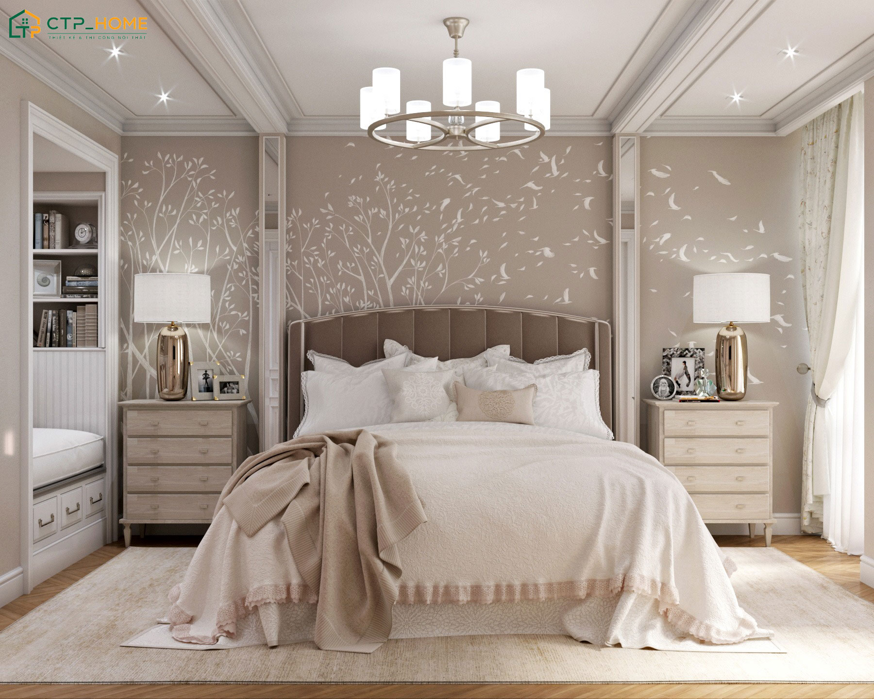 Khi thiết kế phòng ngủ nữ hiện đại thì nên ưu tiên lựa chọn nội thất phù hợp với nhu cầu sử dụng