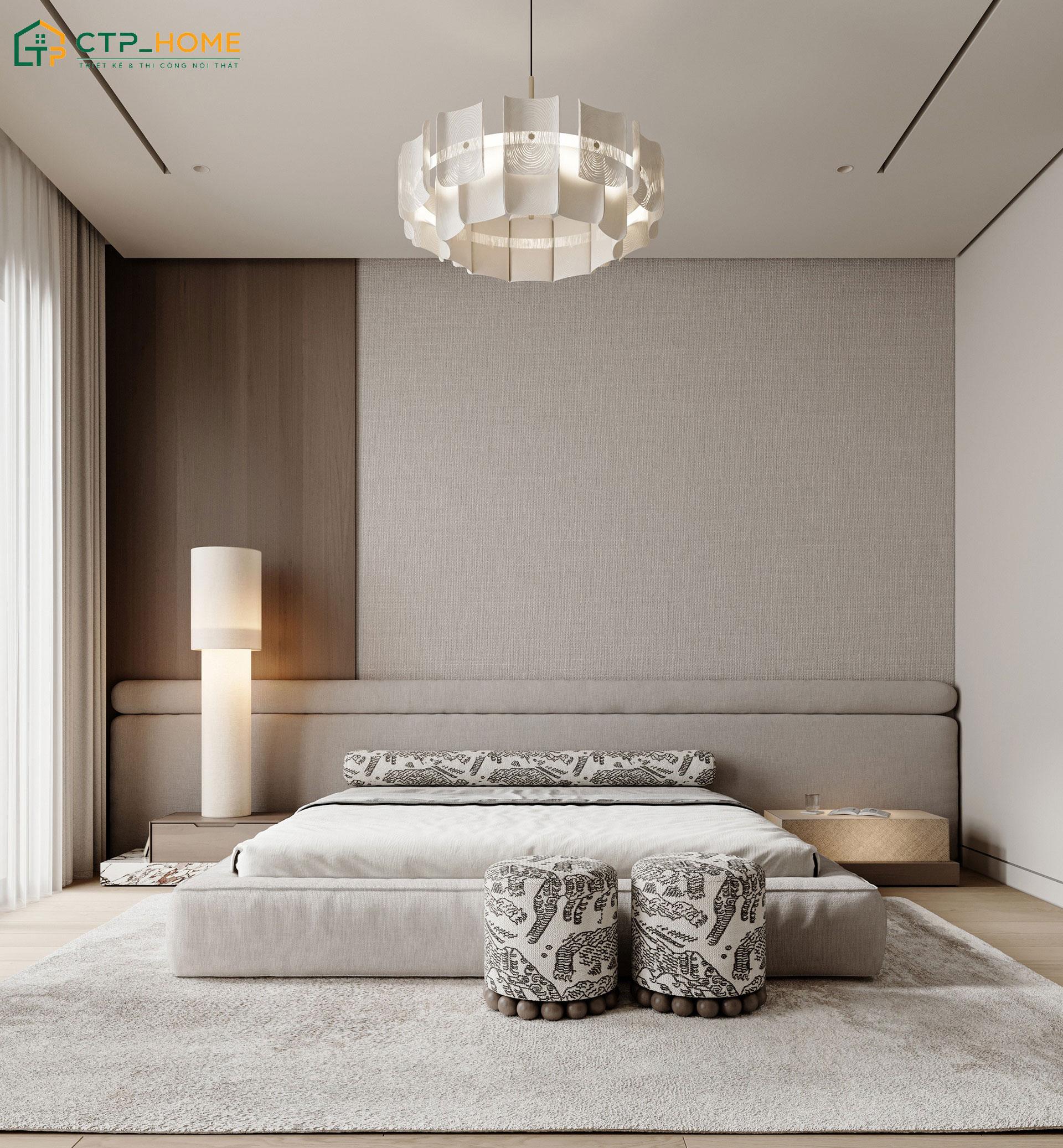 Sự kết hợp giữa tone màu trắng và hệ đèn chùm tinh tế sẽ giúp không gian trở nên sang trọng và cuốn hút hơn