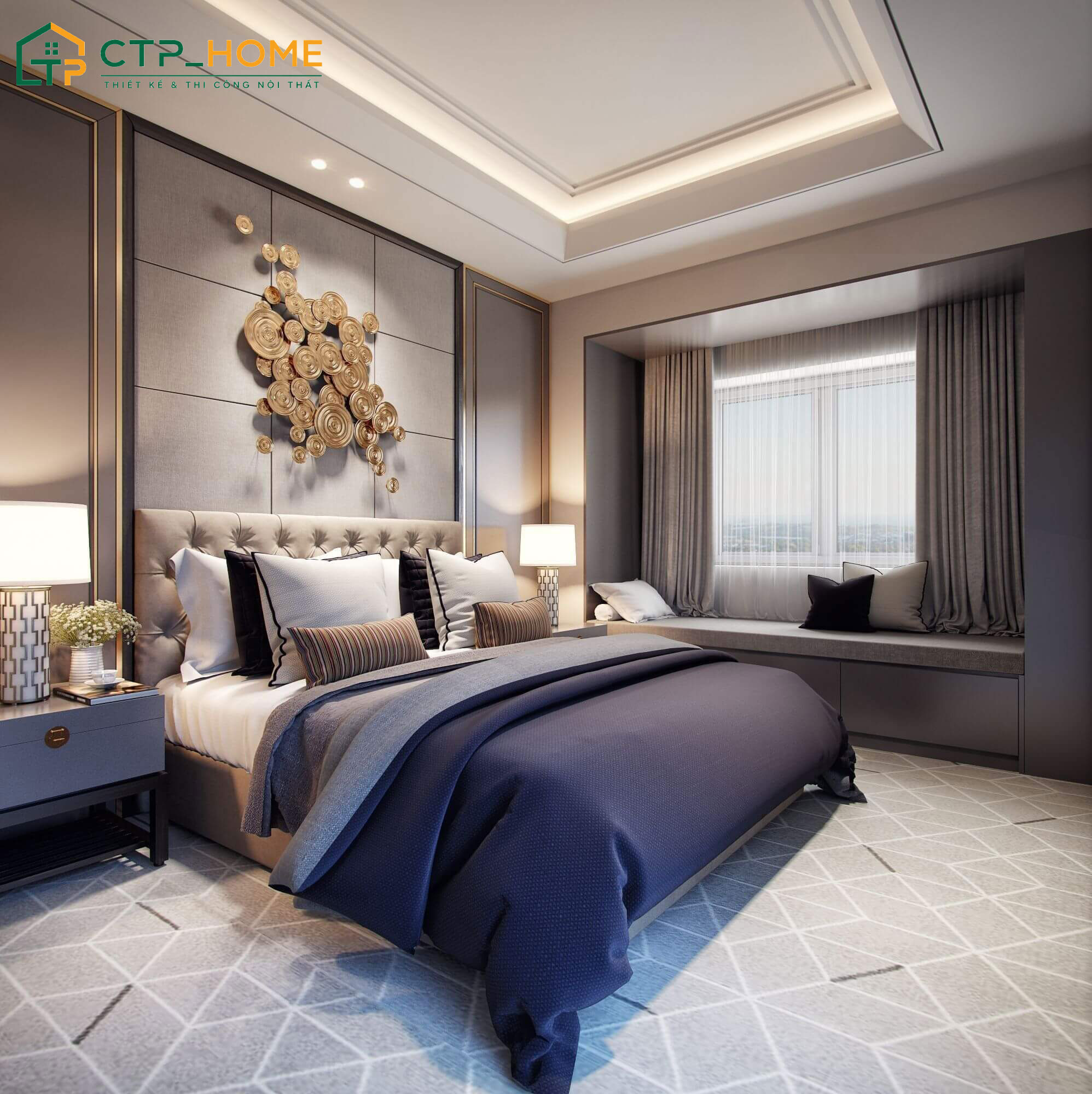Nội thất phòng ngủ cho vợ chồng nên được lựa chọn dựa theo diện tích và nhu cầu sử dụng thực tế