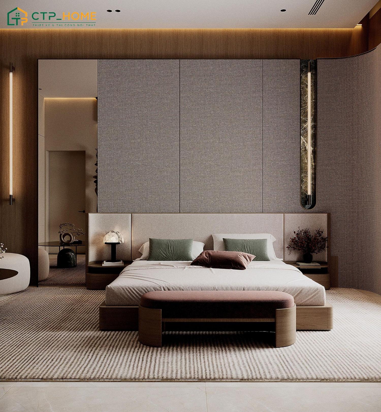 CTP Home là đơn vị được biết đến với những bản thiết kế phòng ngủ vợ chồng tối ưu