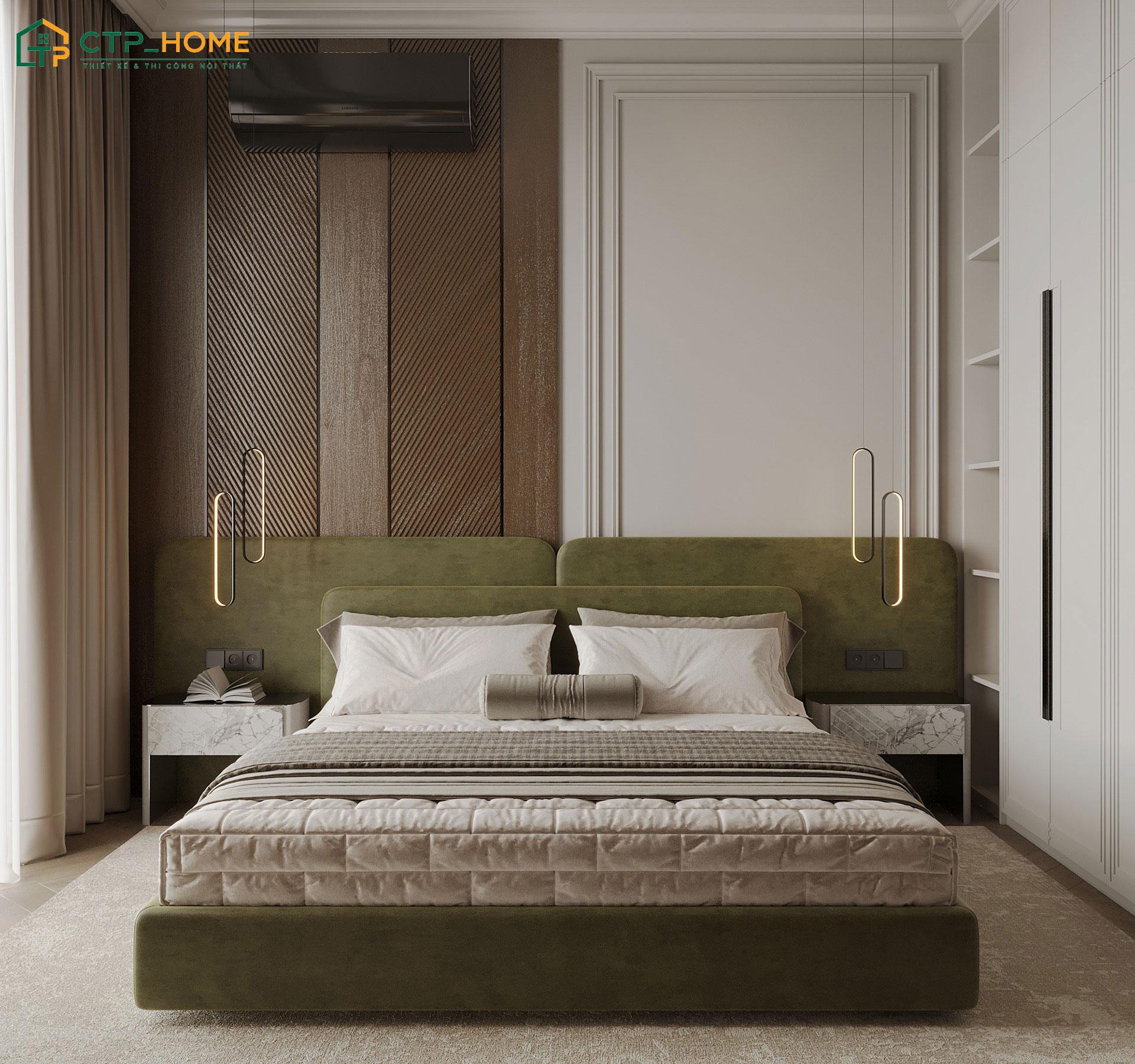 Mẫu phòng ngủ sang trọng cho hai vợ chồng với nội thất cao cấp giúp thể hiện phong cách sống và sở thích riêng