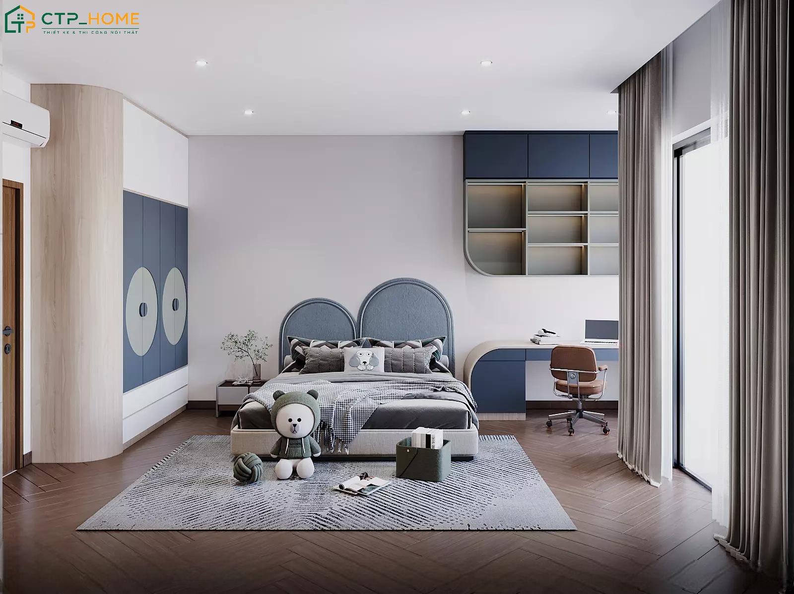 Việc sử dụng nội thất thông minh sẽ giúp tạo nhiều khoảng trống để bé vui chơi và phát triển