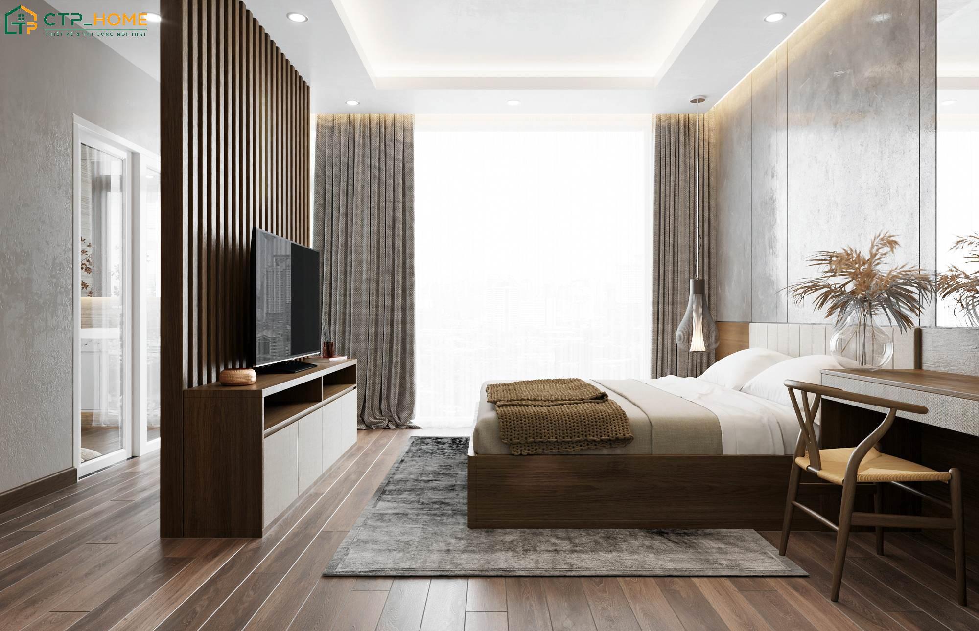 Sử dụng tone màu trung tính kết hợp với vật liệu tự nhiên sẽ giúp không gian trở hài hòa và tinh tế hơn