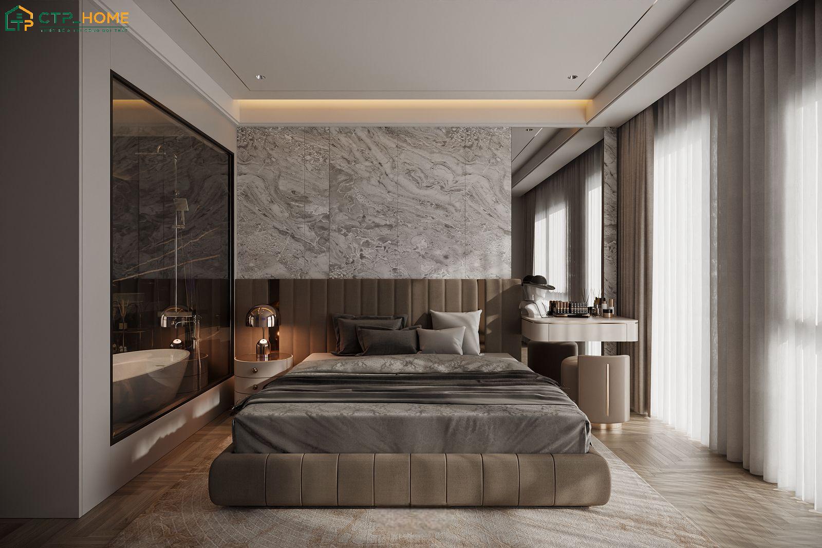 Phong cách hiện đại thường sẽ sử dụng hệ cửa sổ cỡ lớn để có thể đón được nhiều ánh sáng tự nhiên