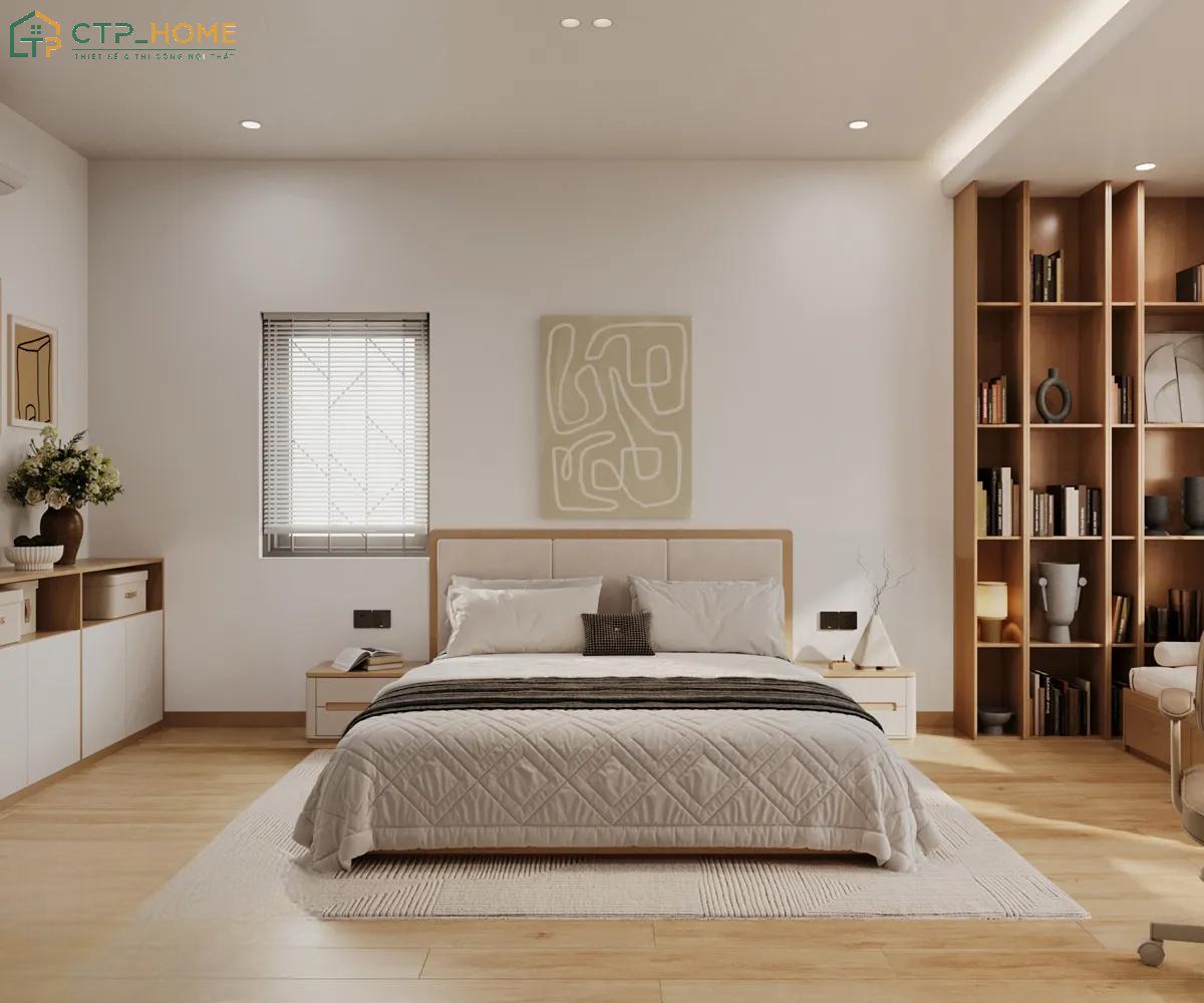 Khu vực làm việc sẽ được bố trí cạnh cửa sổ để giúp đón được nhiều sáng tự nhiên hơn