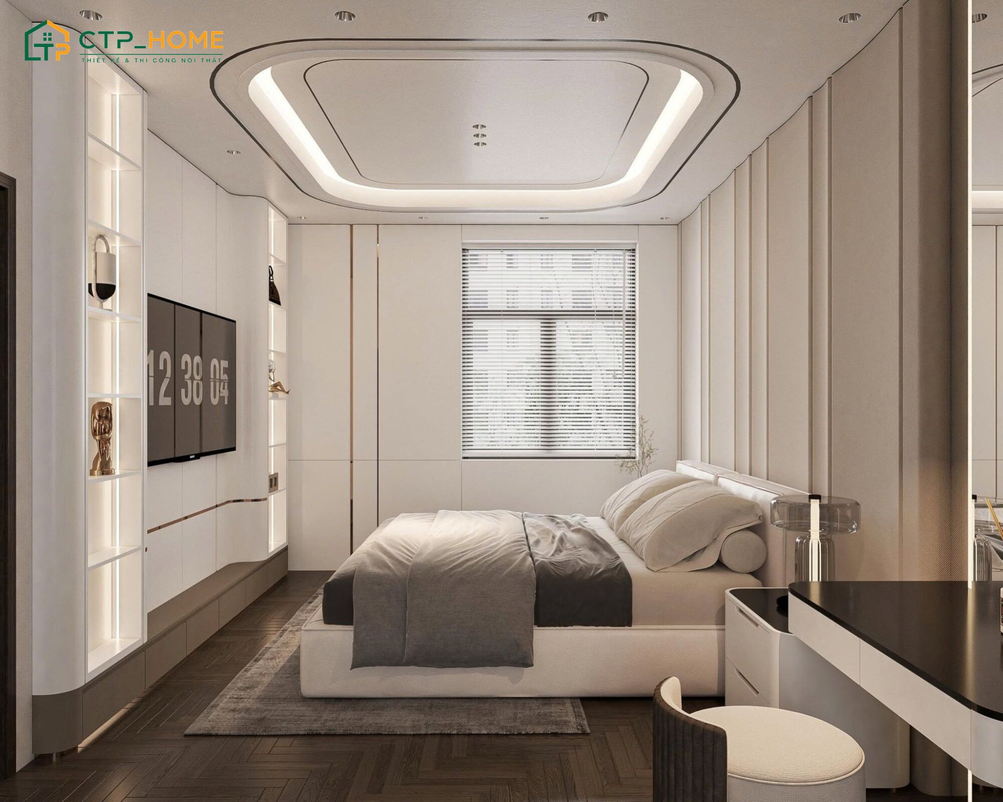 Bố trí hướng phòng ngủ theo hướng Đông để có thể đón được nhiều ánh sáng tự nhiên hơn