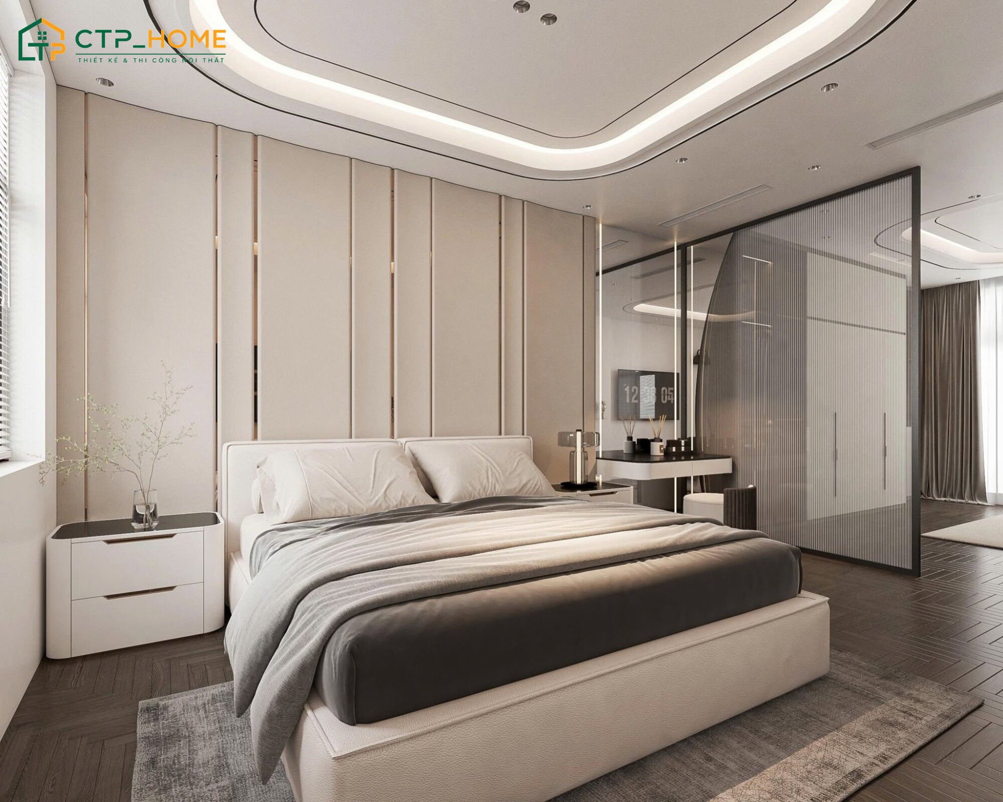 Không gian ngập tràn ánh sáng tự nhiên giúp mang lại cảm giác thư giãn và dễ chịu cho ông bà