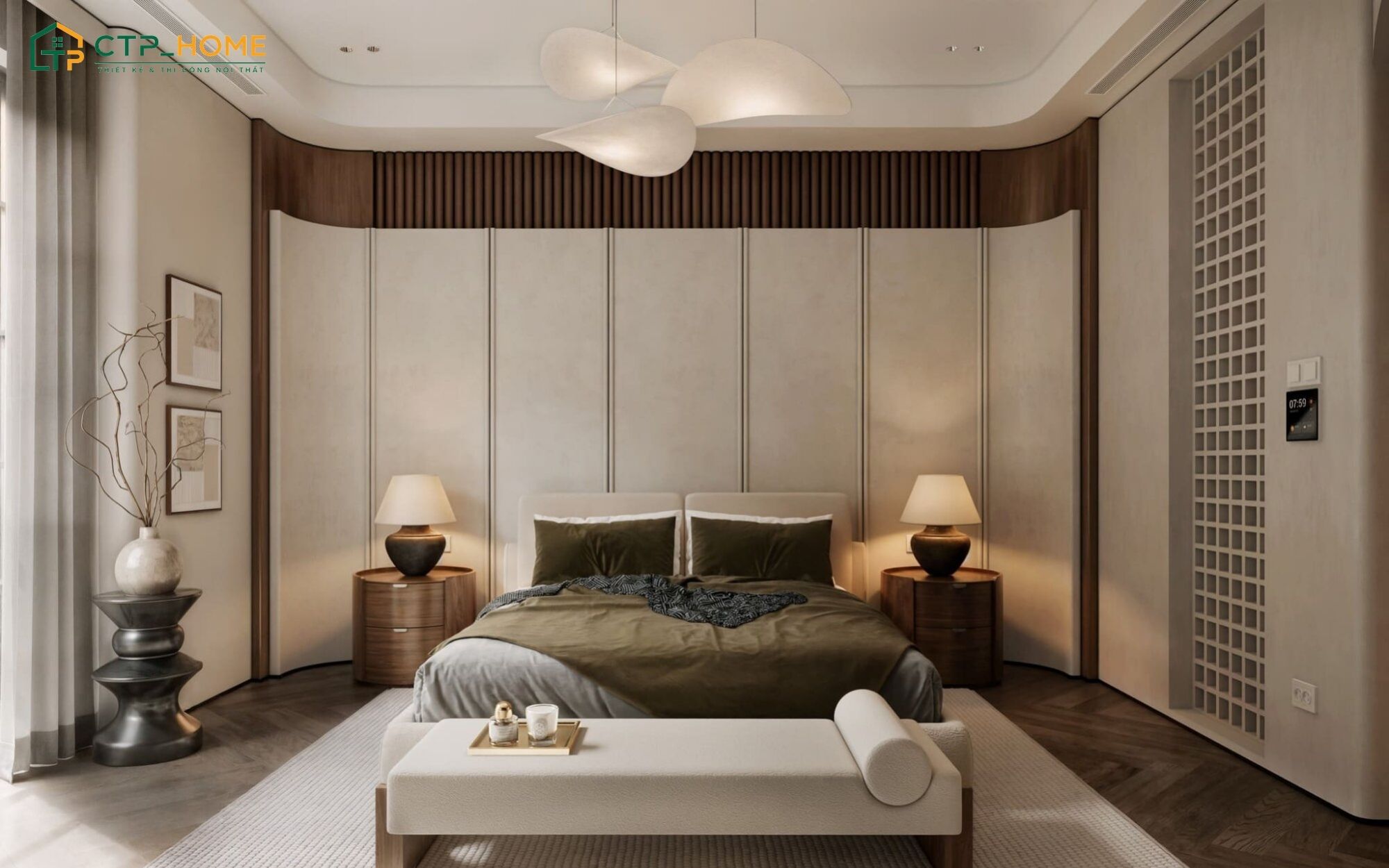 CTP Home là một trong những đơn vị thiết kế phòng ngủ cho ông bà uy tín hiện nay