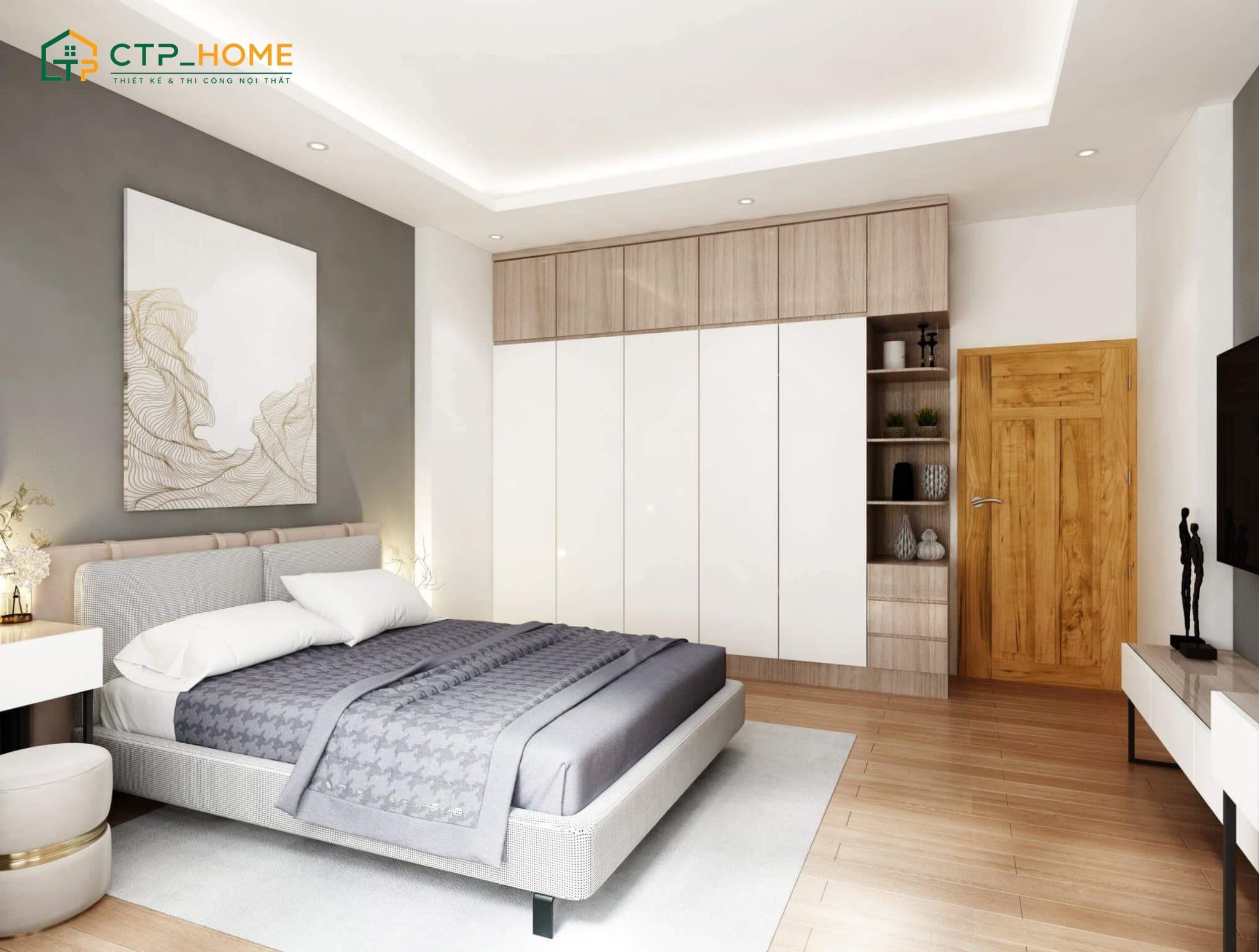 Mẫu thiết kế phòng ngủ cho ông bà phong cách hiện đại được khá nhiều gia đình lựa chọn hiện nay