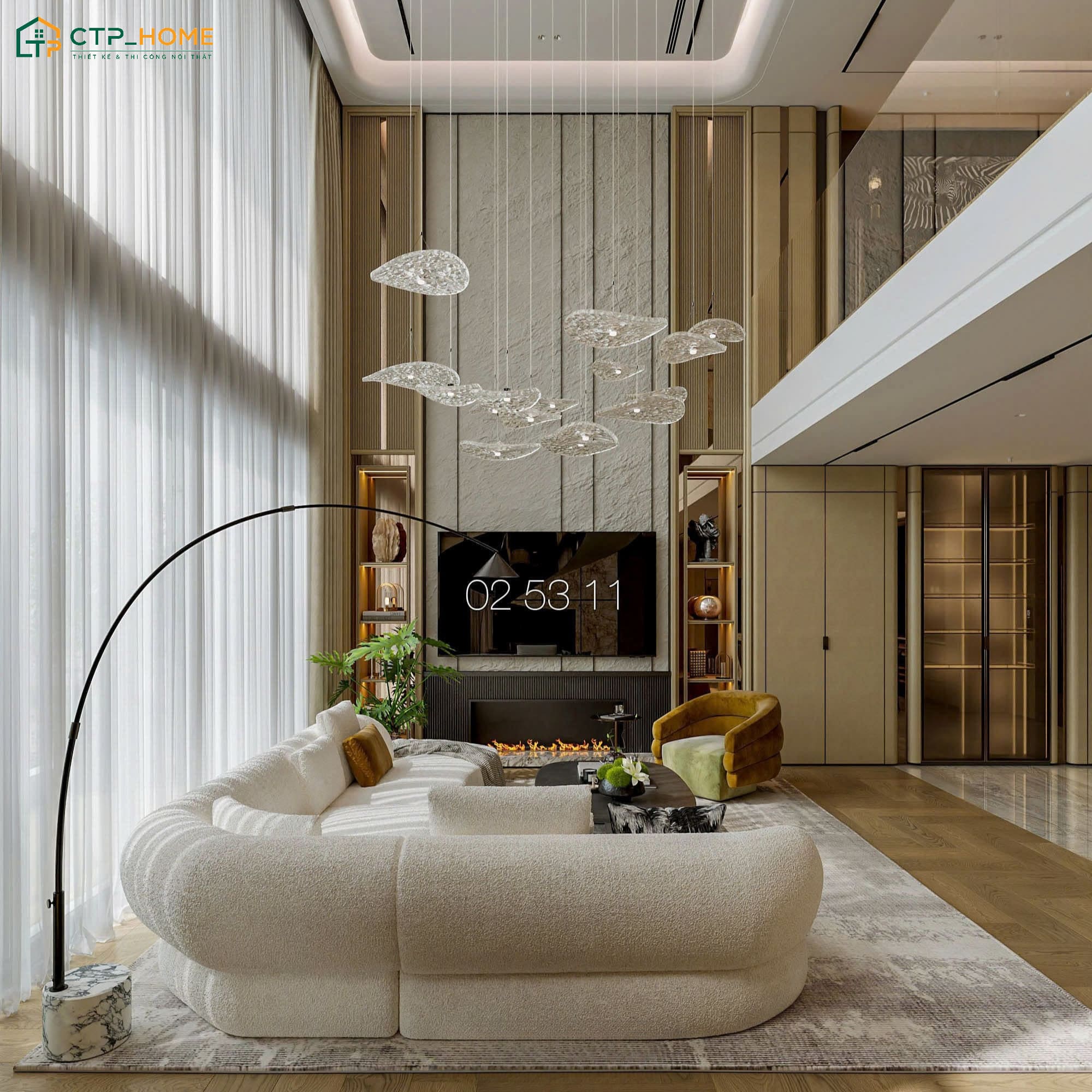 Mẫu thiết kế nội thất căn hộ Duplex 2 phòng ngủ đẹp, tinh tế và đầy ấn tượng