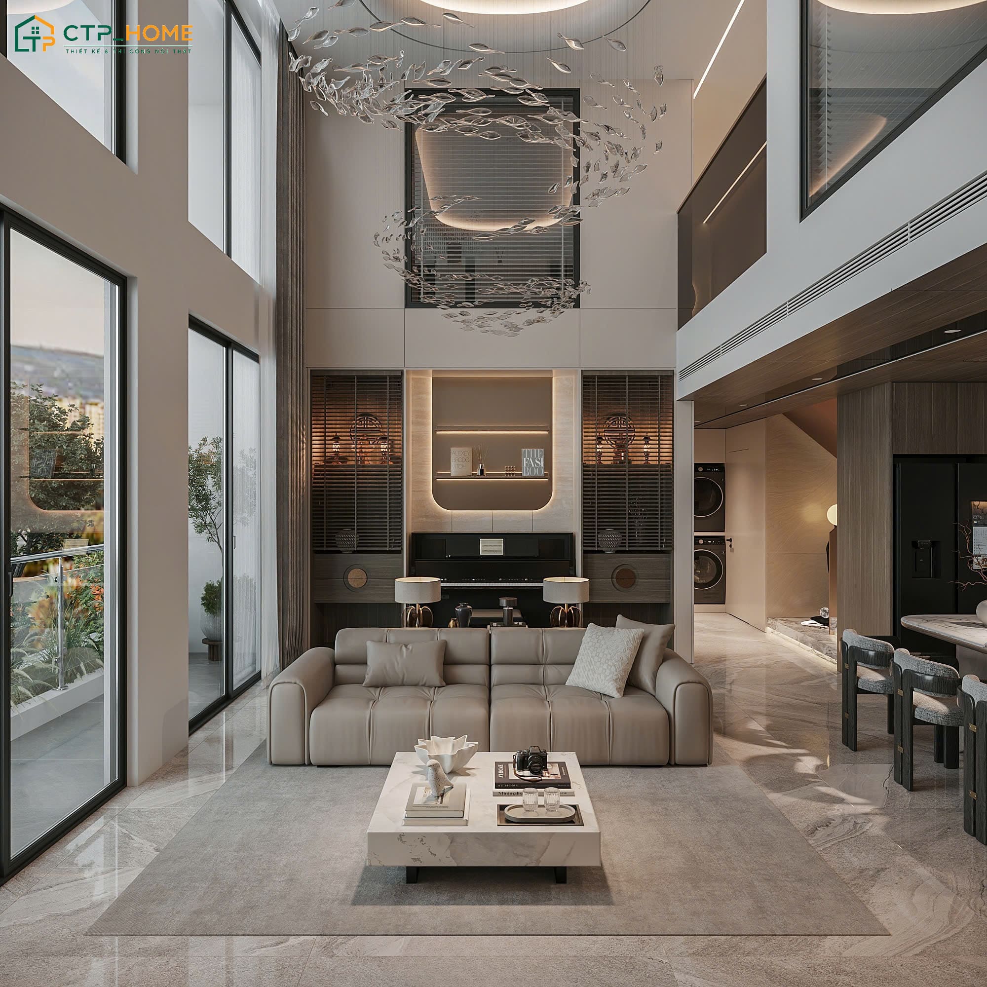 Dự án thiết kế nội thất căn hộ Duplex Empire City Thủ Đức của Anh Tùng do CTP Home thực hiện