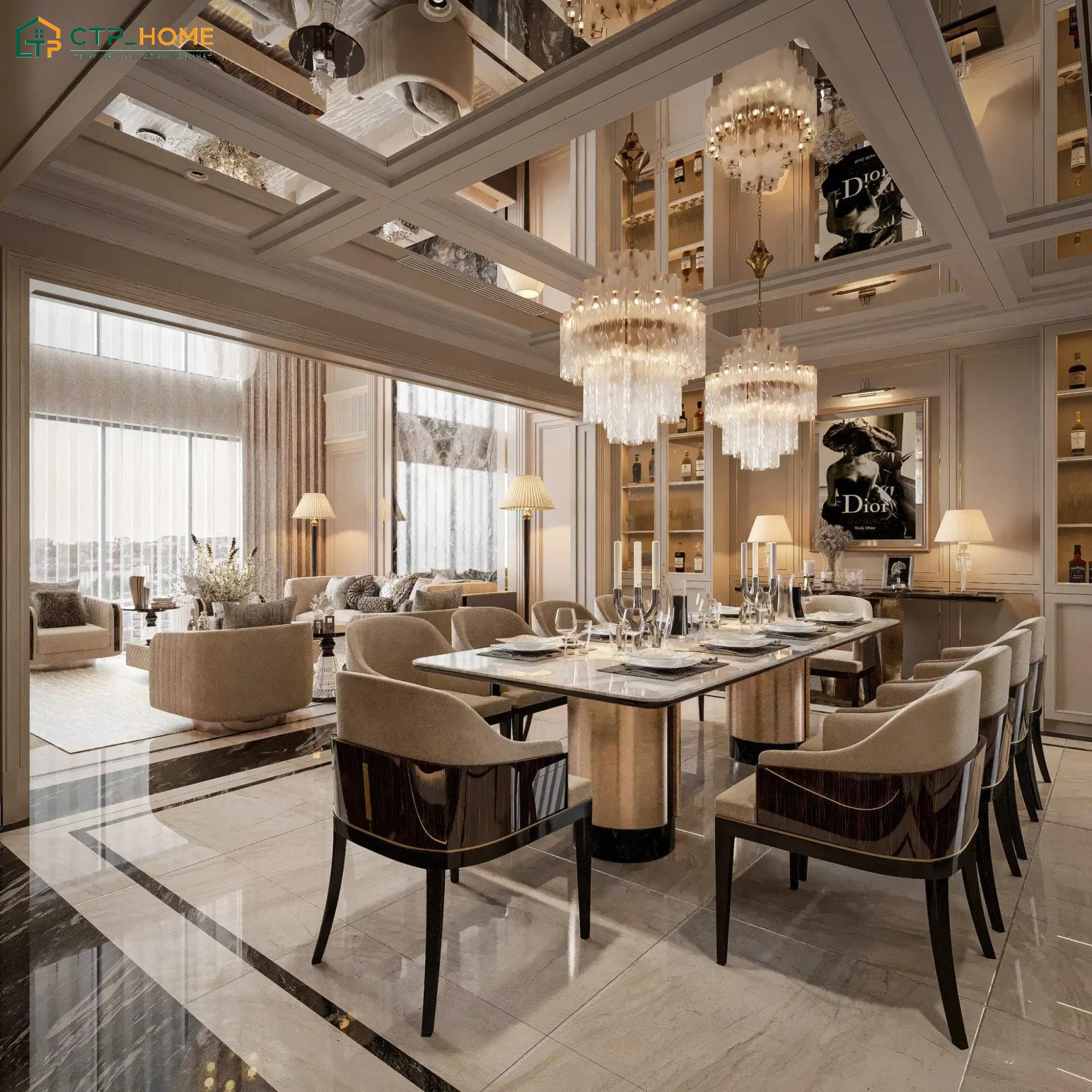 Khi thiết kế nội thất căn hộ Duplex thì cần bố trí không gian hài hòa và tiện nghi