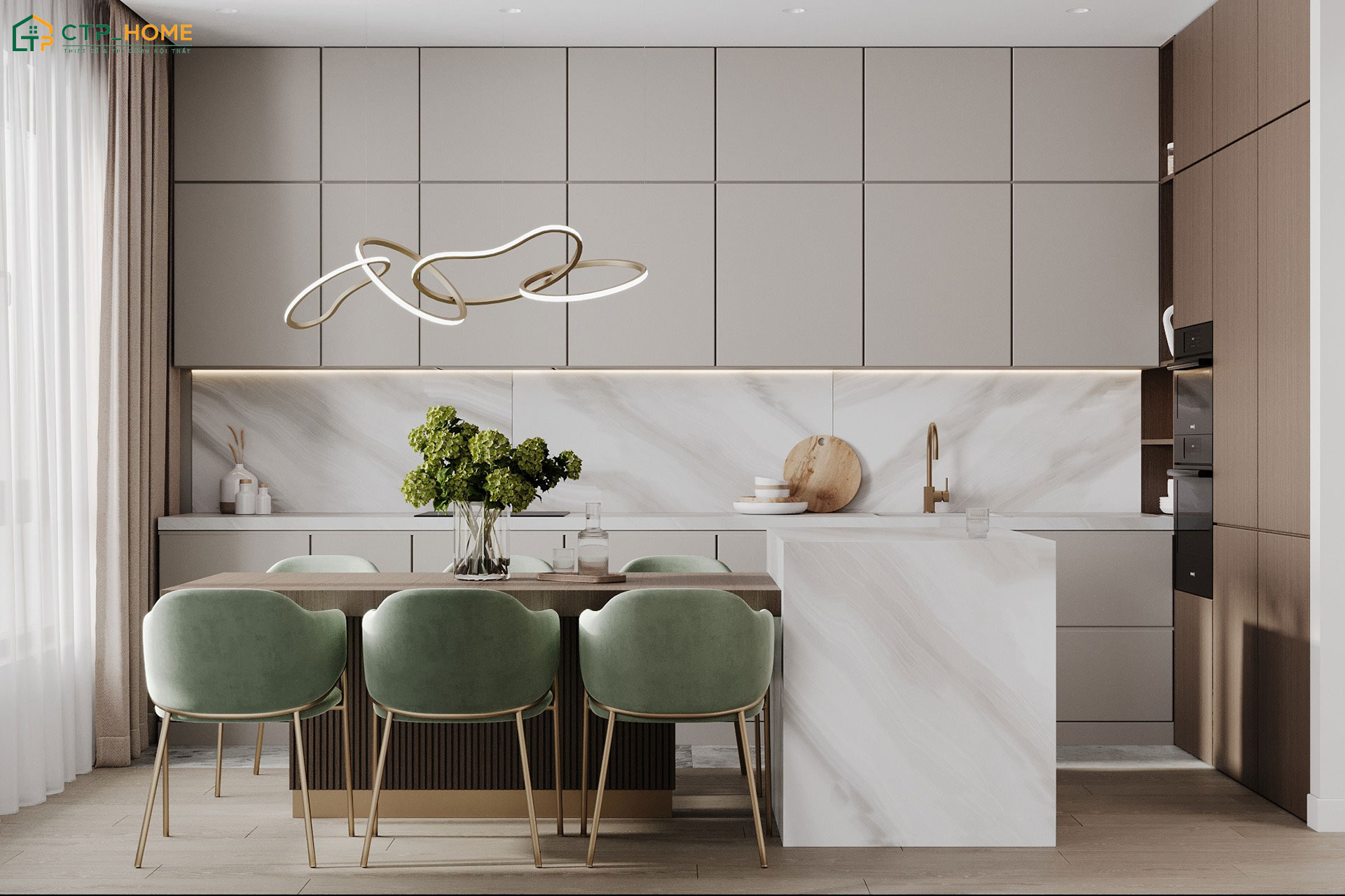 Sử dụng tone màu pastel sẽ giúp tổng thể không gian trở nên mềm mại, hài hòa và tinh tế hơn