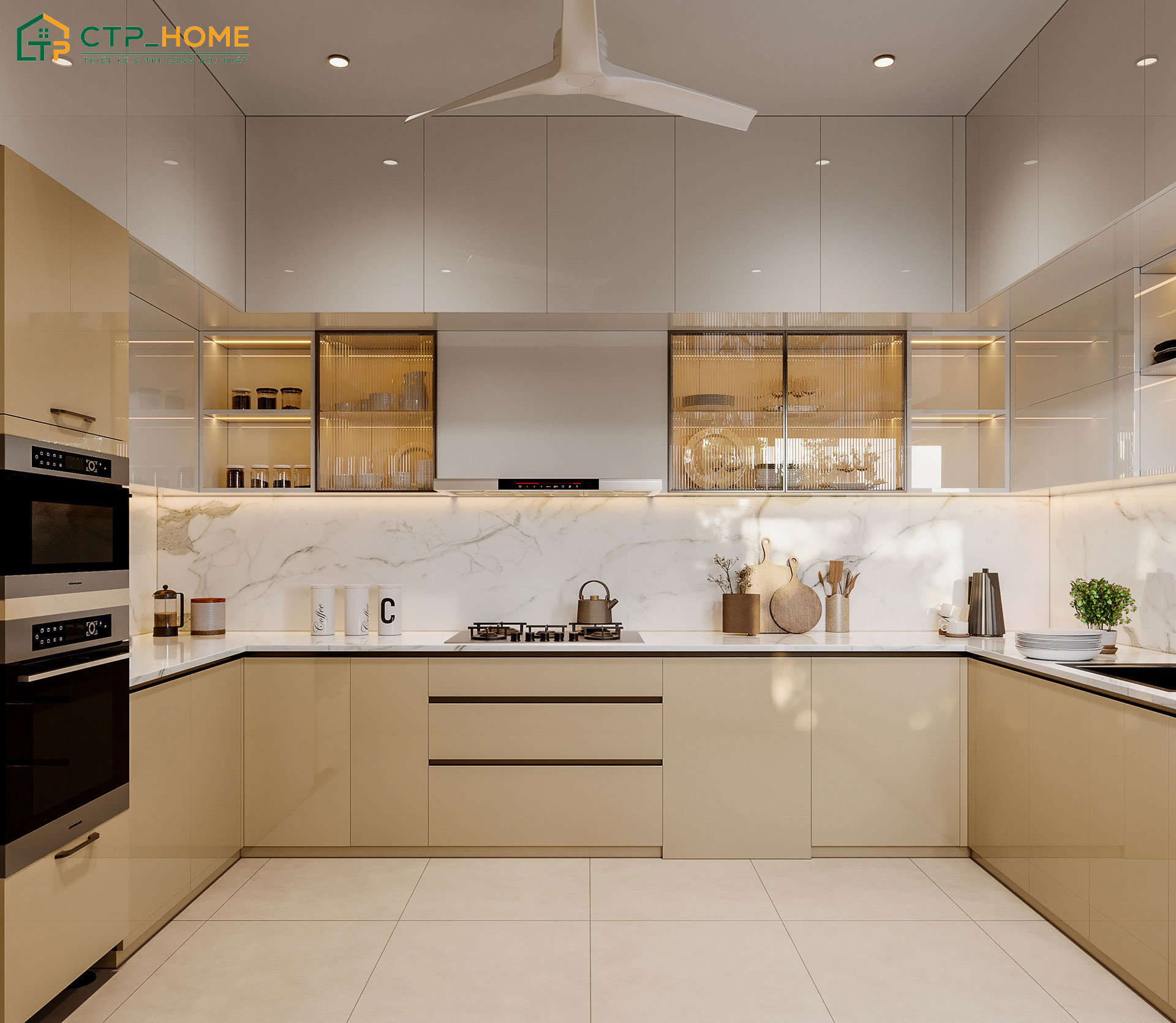 CTP Home - Đơn vị chuyên thiết kế nội thất phòng bếp uy tín và được nhiều khách hàng tin tưởng