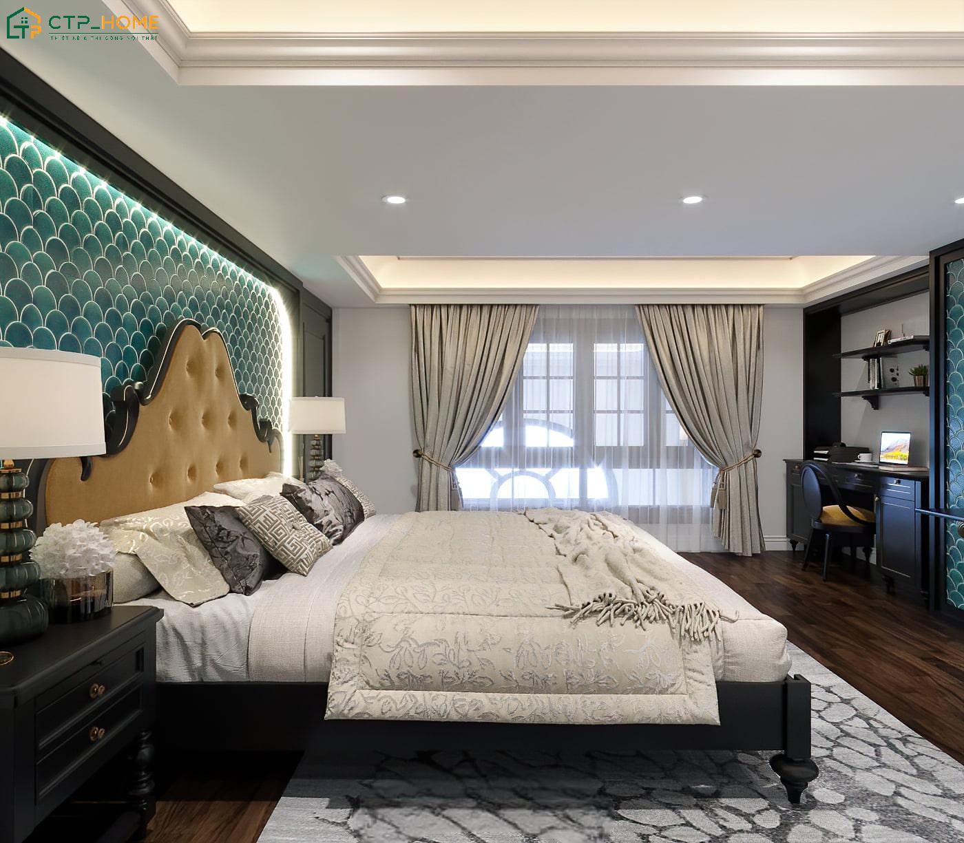 Việc phân chia công năng hợp lý sẽ giúp mẫu thiết kế nội thất phòng ngủ Master trở nên tiện nghi hơn