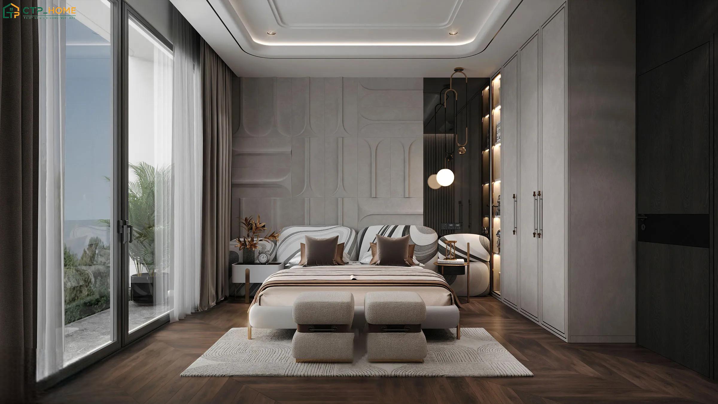 Bố trí hệ thống cửa sổ lớn giúp tận dụng nguồn ánh sáng tự nhiên và cải thiện khả năng lưu thông không khí